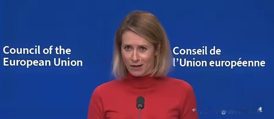 1月29日欧盟外长会后的发布会上，卡拉斯收到记者赠送的历史相关书籍，当场直言自己