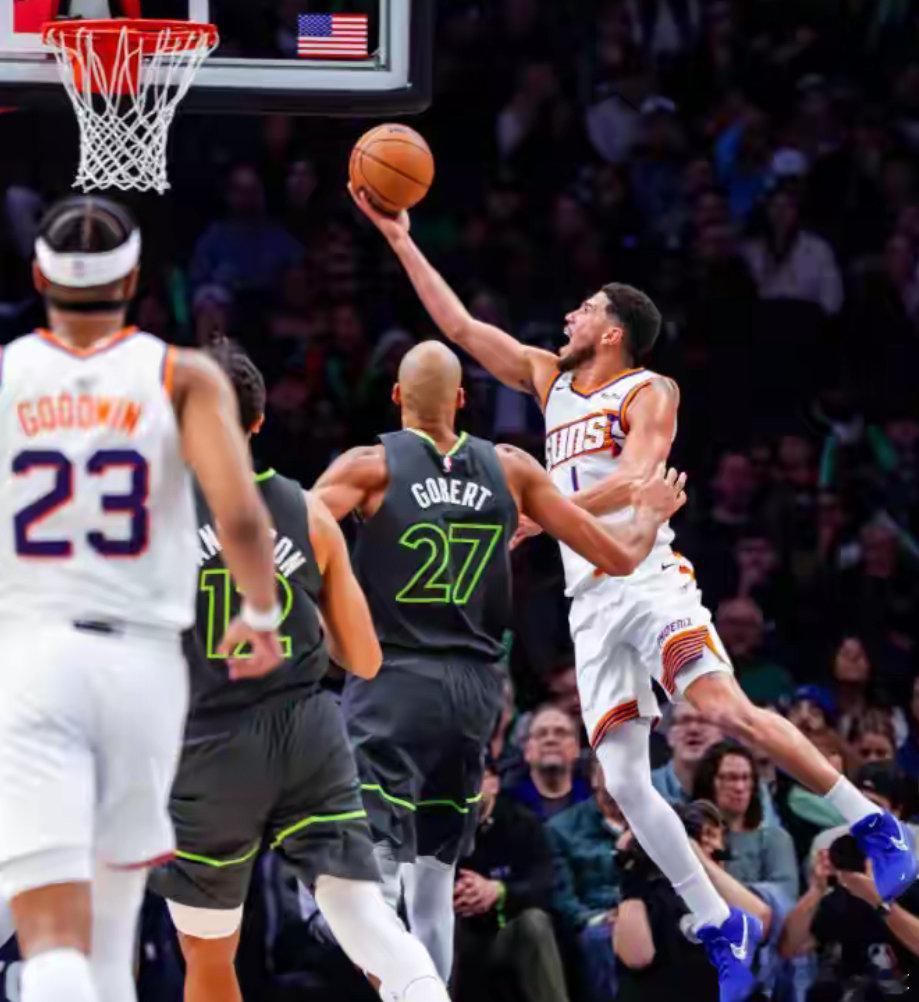 NBA战报：森林狼116-104击败太阳 布克空砍34分 太阳遭三连败太阳vs森