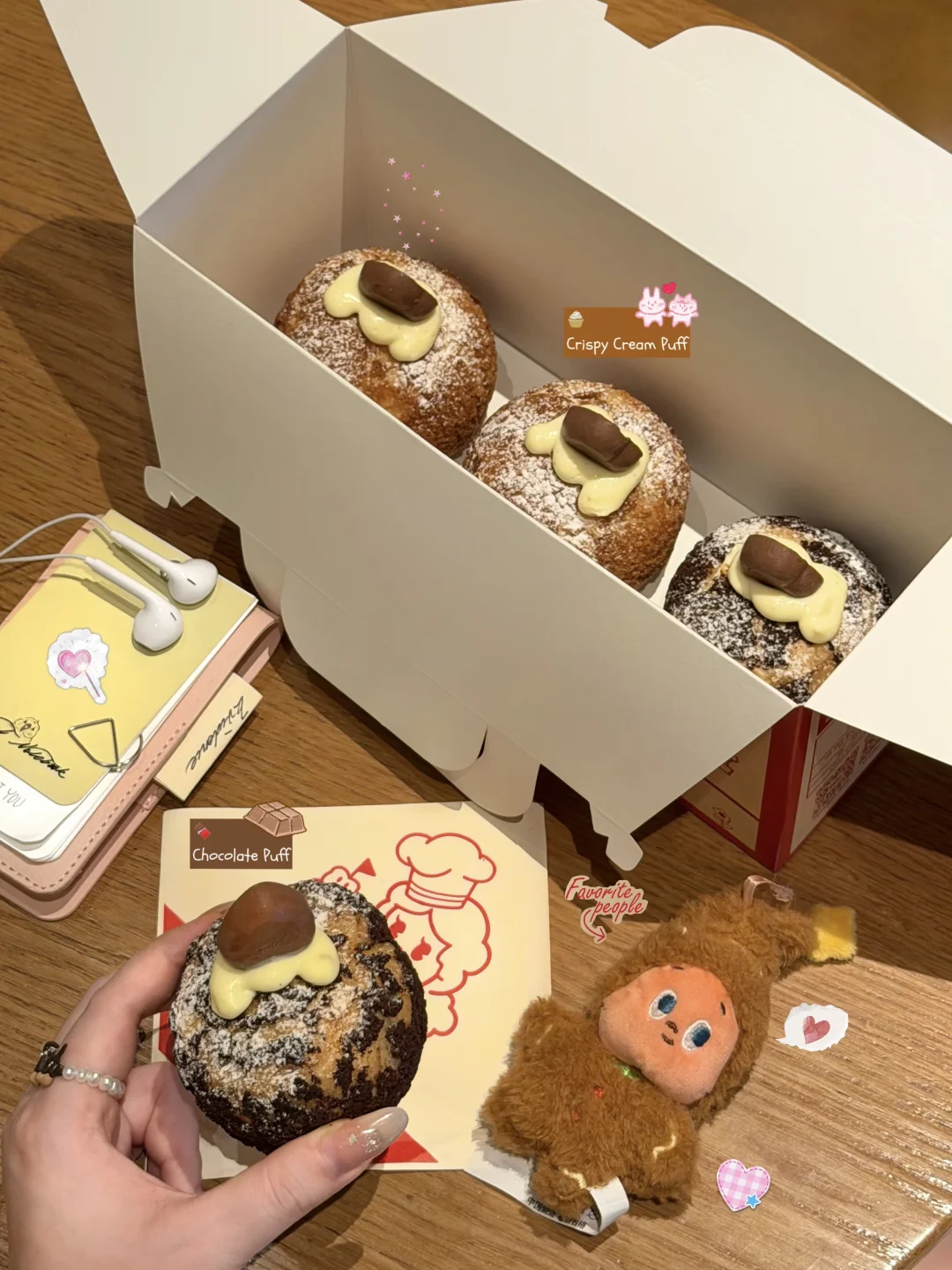 ᵔ⤙ᵔ大吃一口！是谁收到七夕限定脆巧🍫泡芙！