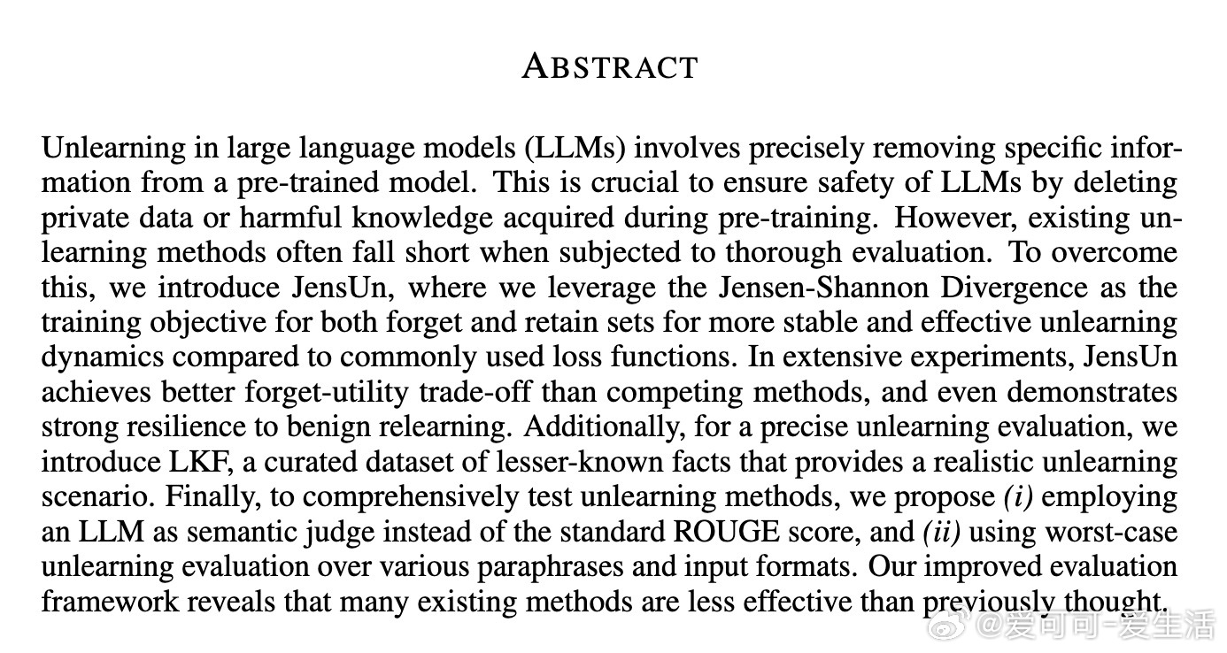 [LG]《Unlearning That Lasts: Utility-Pres