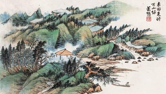 【比肩齐白石画价，萧谦中的山水到底好在哪？】

提起民国北方山水，绕不开一位以浓