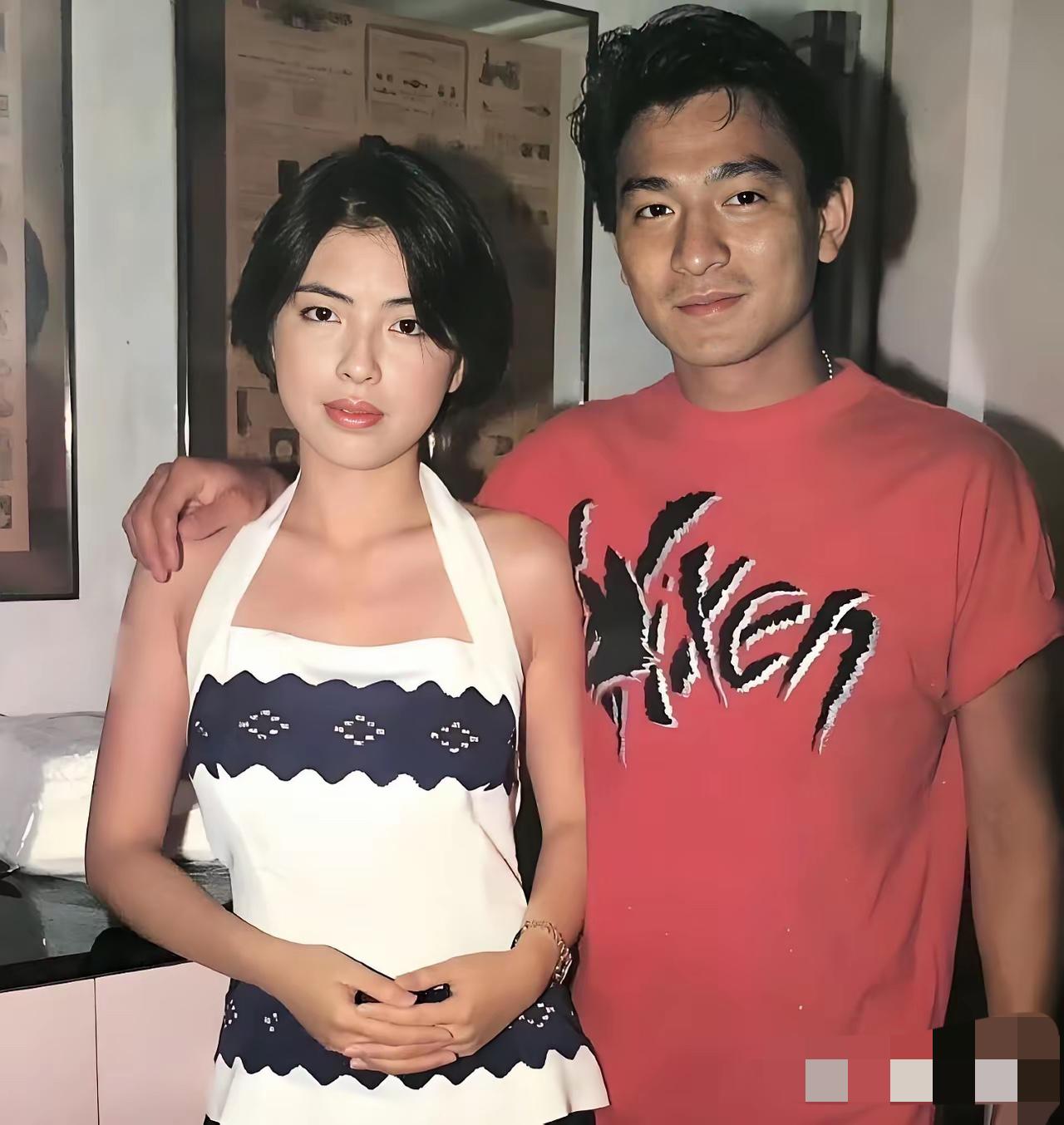 年轻时候刘德华真帅，旁边女士是谁？