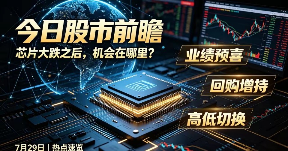 7.29早评：全球芯片集体大跳水！多空剧烈碰撞，今日A股走势定调超级央行周叠加巨