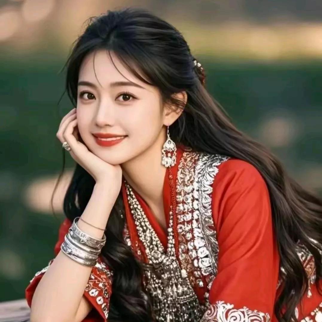 古典优雅的汉服美女，笑靥如花，韵味十足！淡雅汉服美女 国风汉服美女 温婉汉服美女