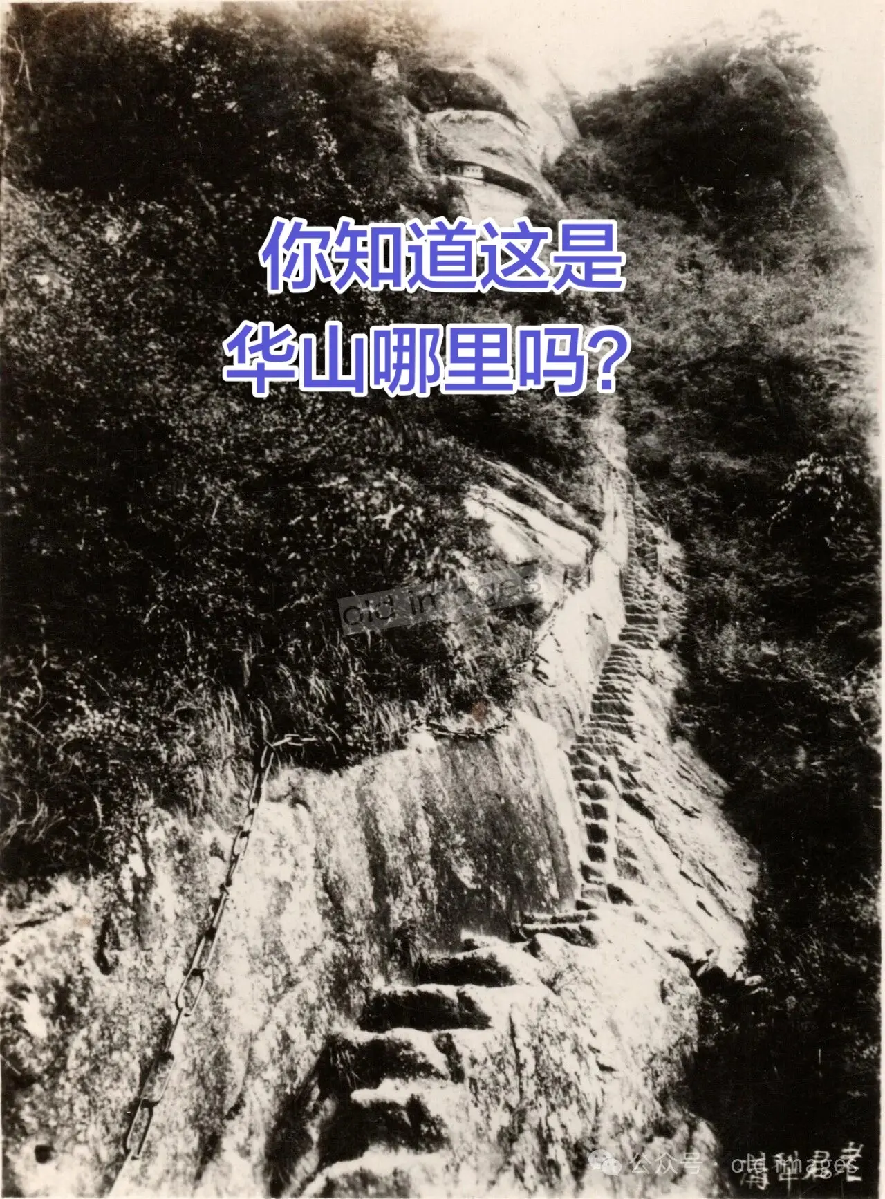 你能看出来照片拍的是华山哪里吗？