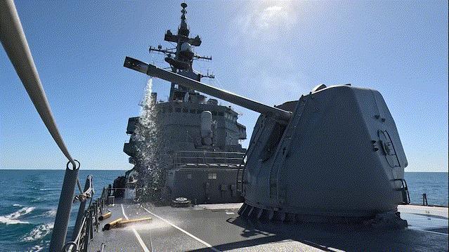 舰炮的水冷应该是淡水吧 