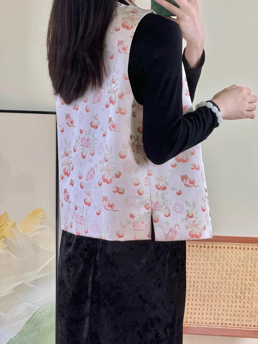 新中式｜柿柿如意猫马甲 清冷又少女
