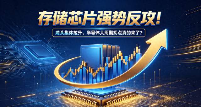 存储芯片强势反攻！龙头集体拉升，半导体大周期拐点真的来了？