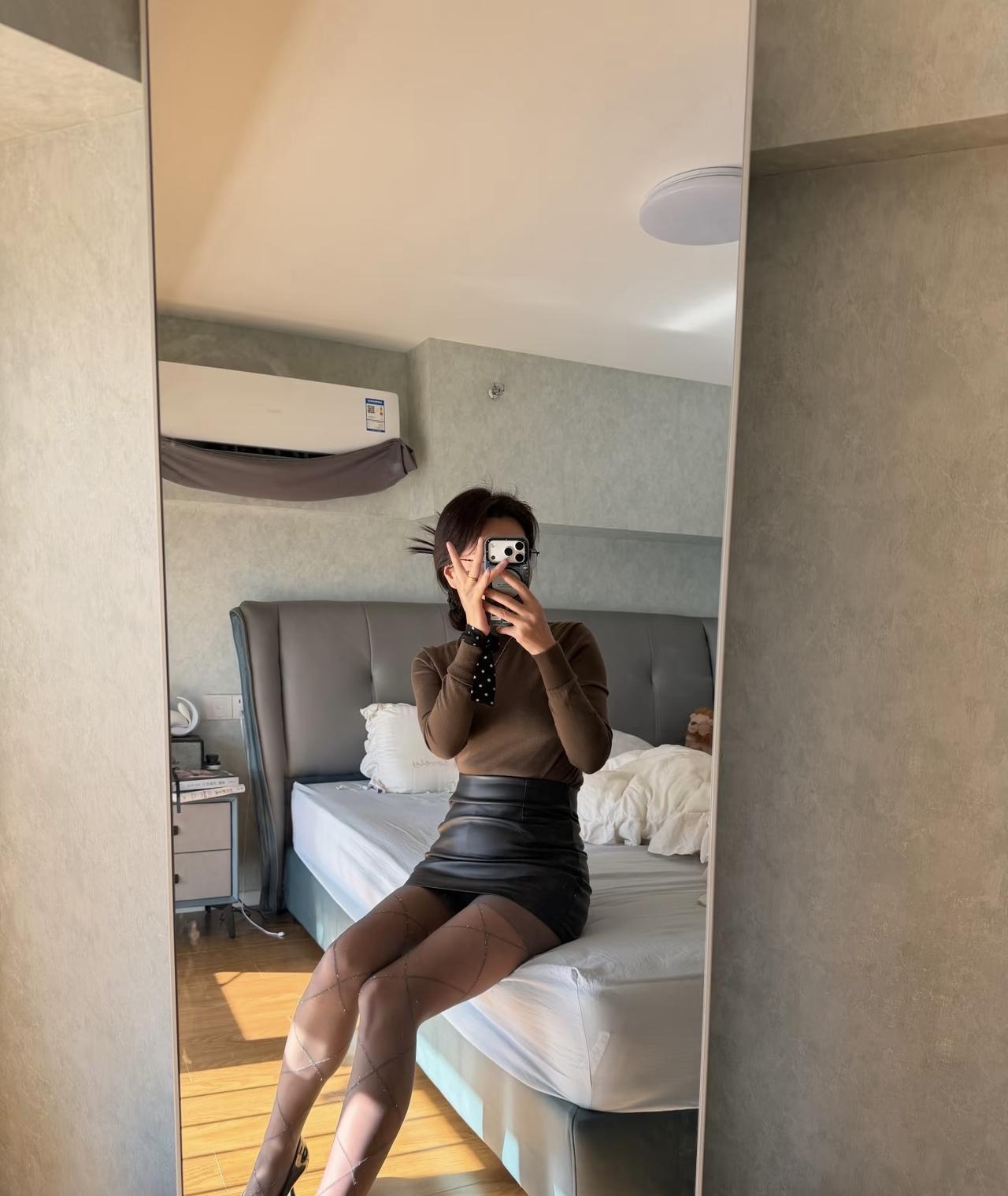 居家穿搭  短裙套装