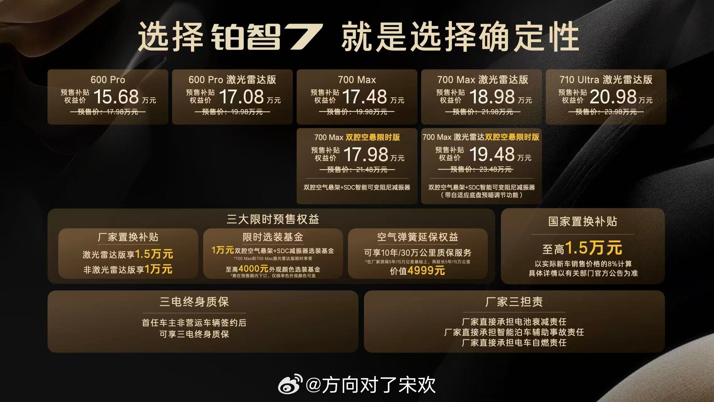 广汽丰田铂智7预售权益价出来了！15.68万即享丰田鸿蒙座舱D级纯电旗舰17.9