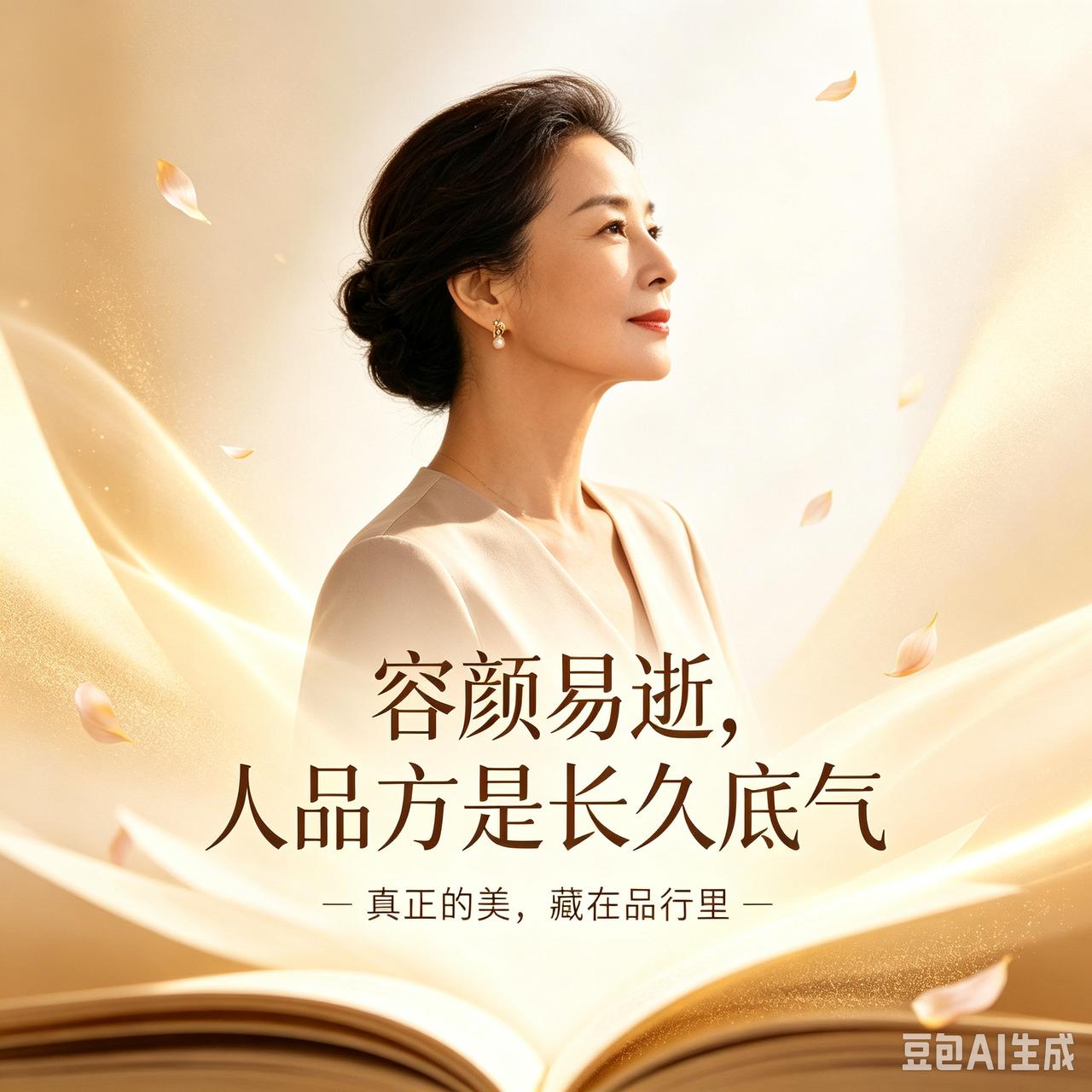 一个女人的美貌重要还是人品重要容颜易逝，人品方是长久底气