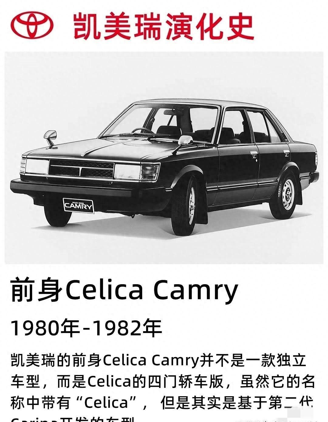 丰田凯美瑞进化史