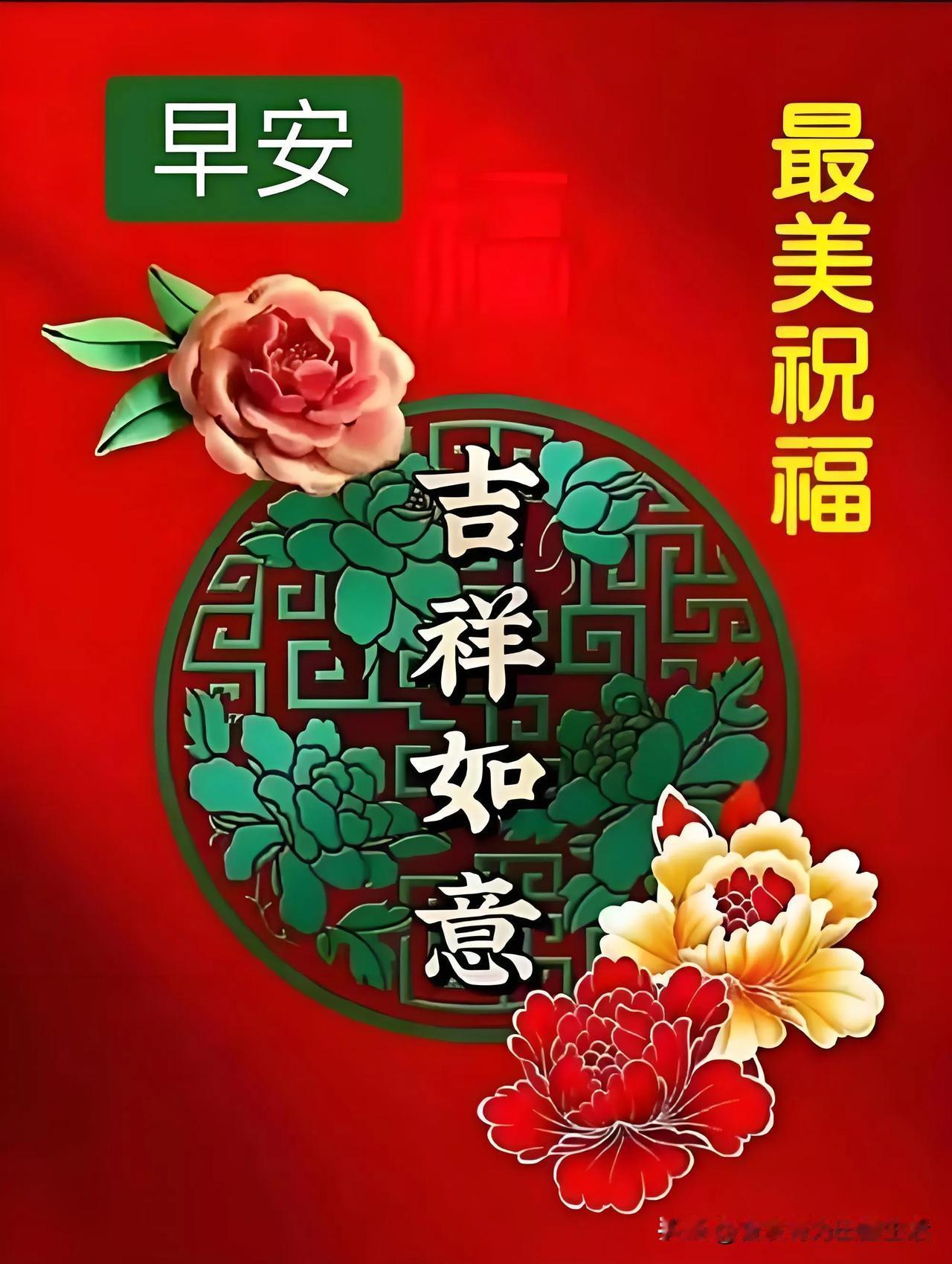 早安吉祥如意！
我觉得美好的一天从清晨的祝福开始。努力会带来好运，就像每天多努力