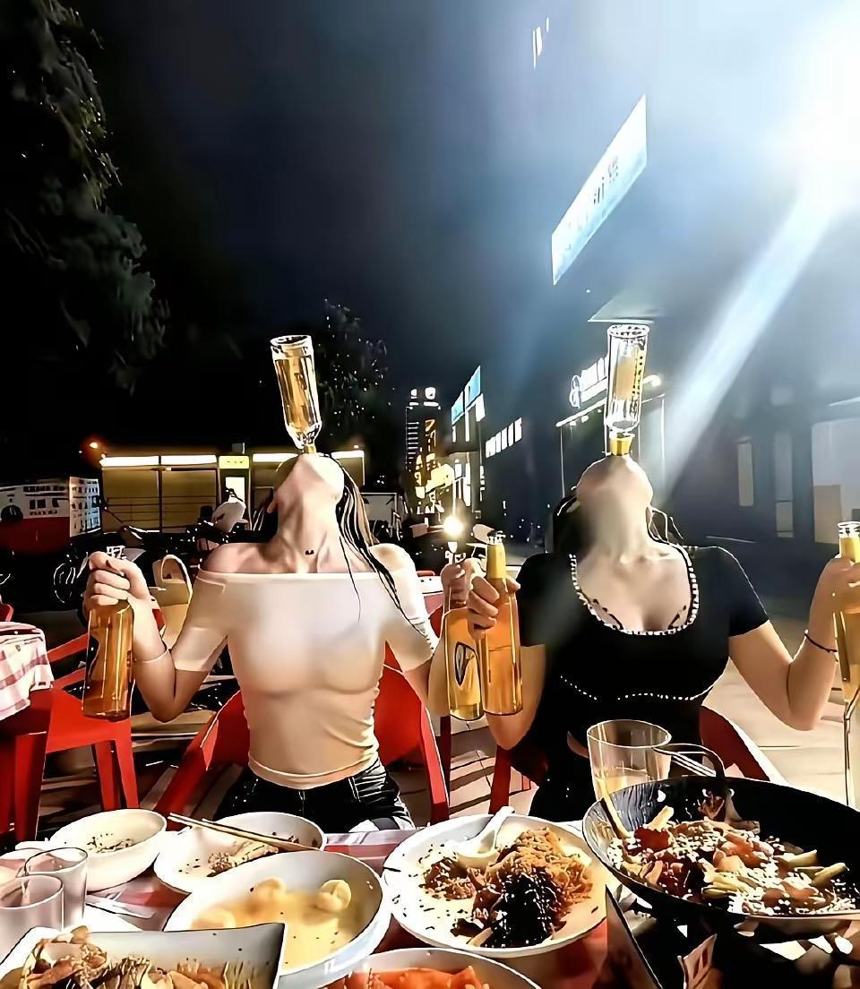 姑娘 俺明白了 这才叫喝酒
今年的冬天，三亚特别热，对面的酒桌上来至奉天的俩姐妹