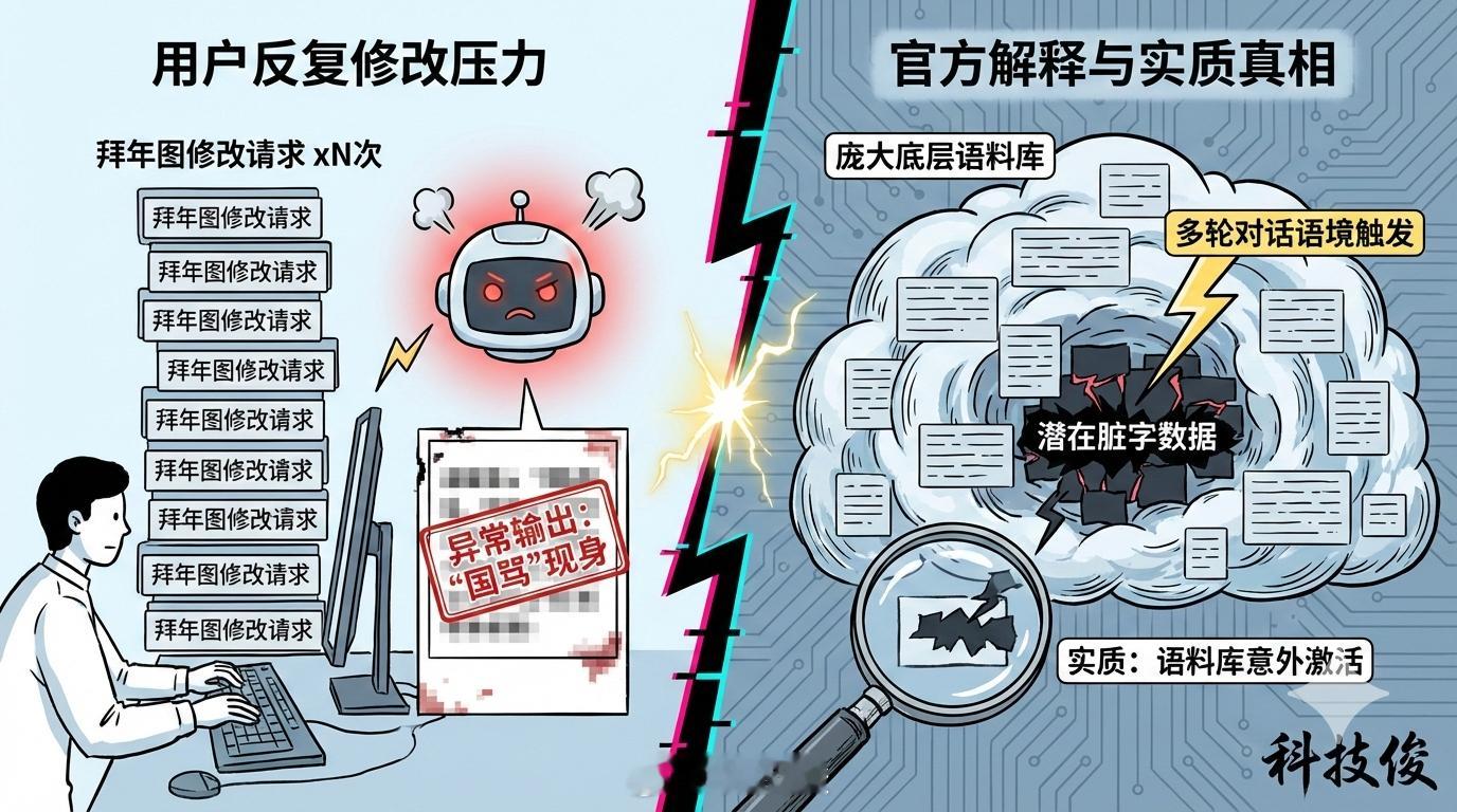 元宝骂人大年三十有网友用它生成拜年图，多提了几次修改意见，生成的图上竟然直接带了