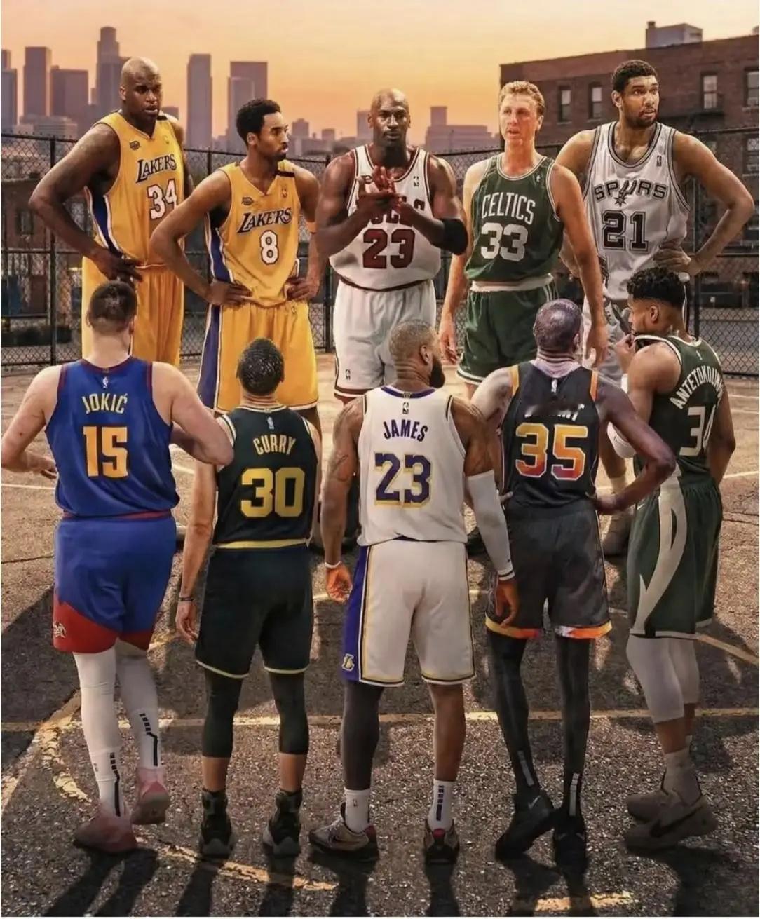 乔丹队vs詹姆斯队，谁能赢？我觉得老詹队吊打远古队！现在的球员技术更好，战术更成