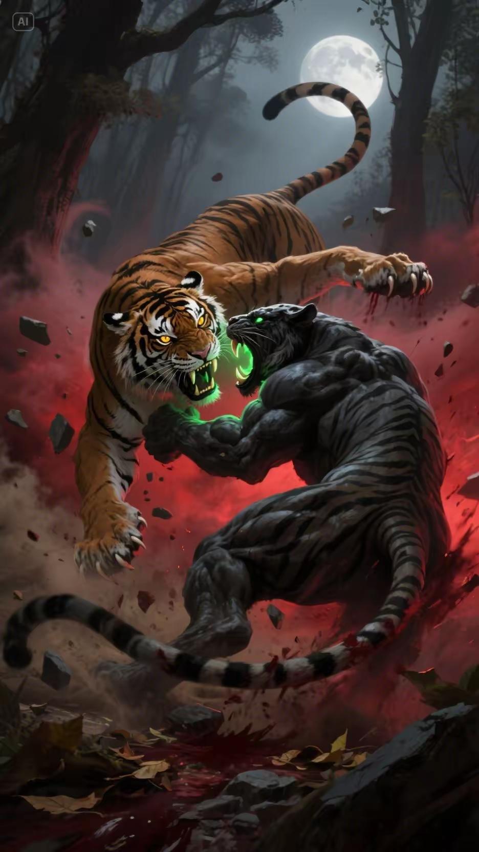 【宴清都·飙暴虎岭峰】
飙暴穿峰杪。寒宵里、虎吼峦岭惊晓。
王冠立霸，啸齿裂云，