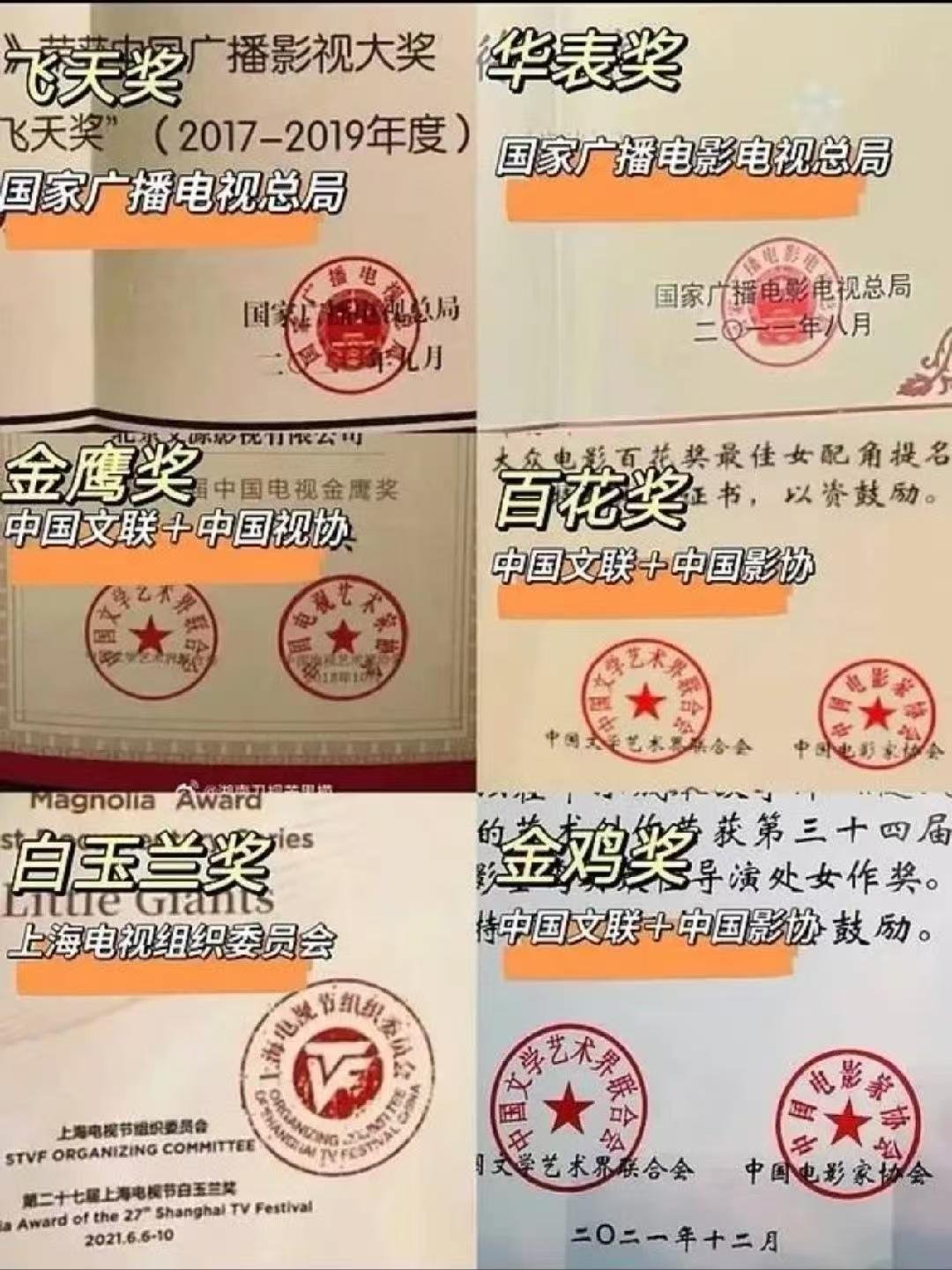 飞天金鹰白玉兰三大奖含金量不是，怎么又去碰瓷飞天金鹰呀？没完没了了！！ 啥时候才