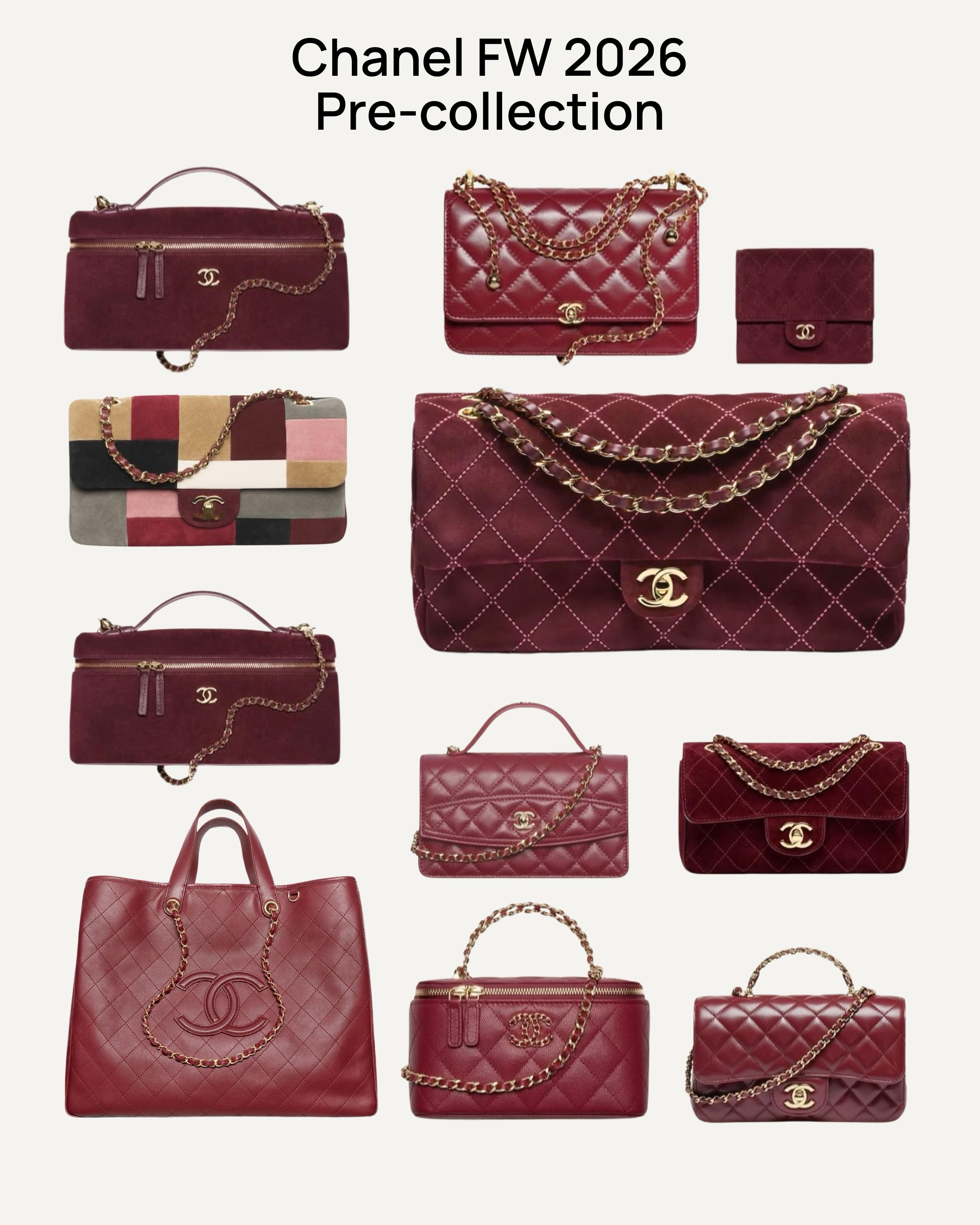 Chanel pre-collection FW2026，好多好看的包包！香奈儿