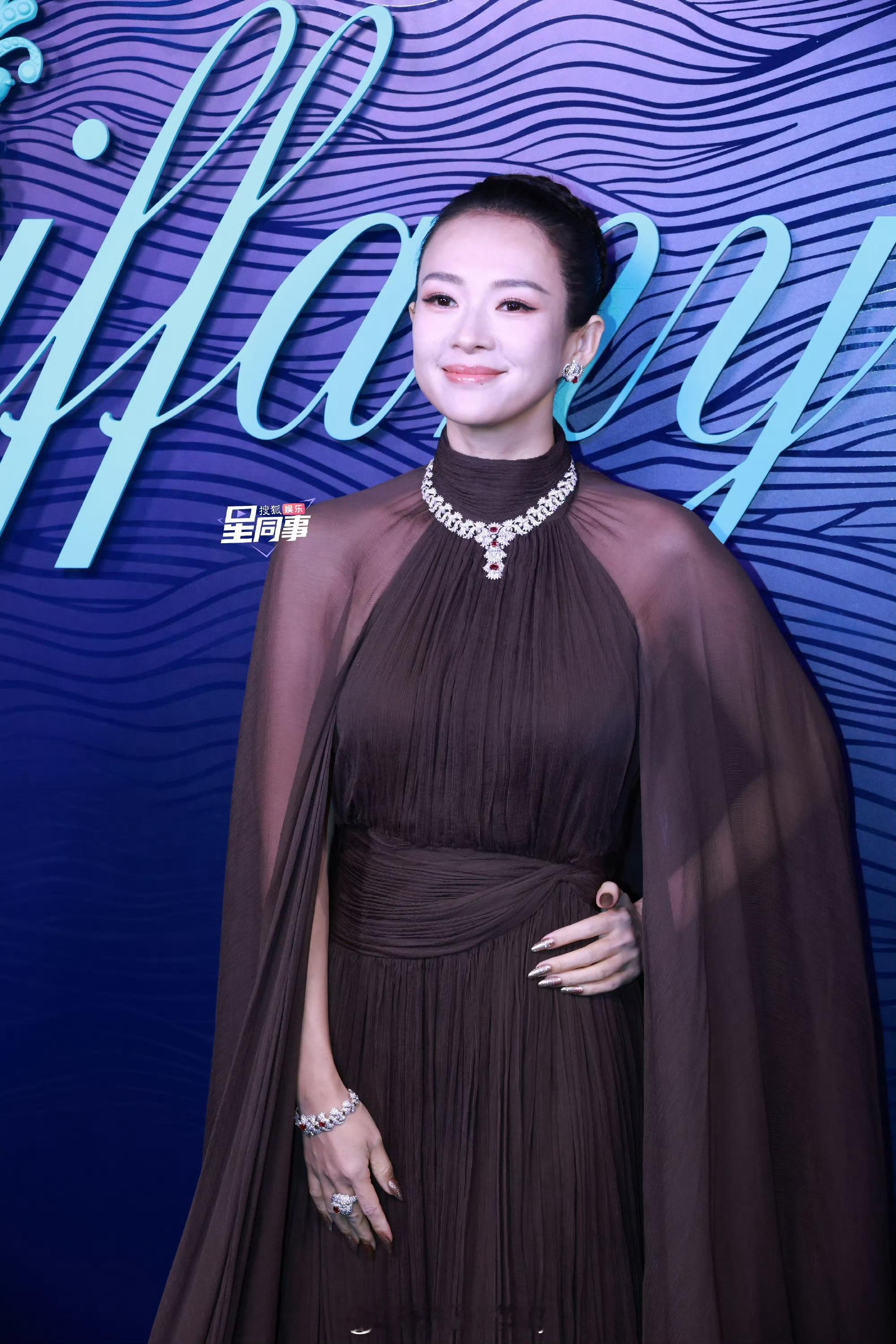 今日Tiffany高级珠宝展晚宴红毯活动明星生图章子怡、张若昀、钟楚曦、宋雨琦 