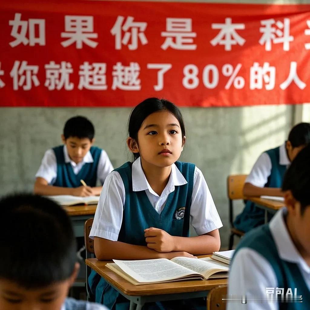 别再学历焦虑！考上本科，你已跑赢八成同龄人
 
在珠三角某人才市场，电子屏上滚动