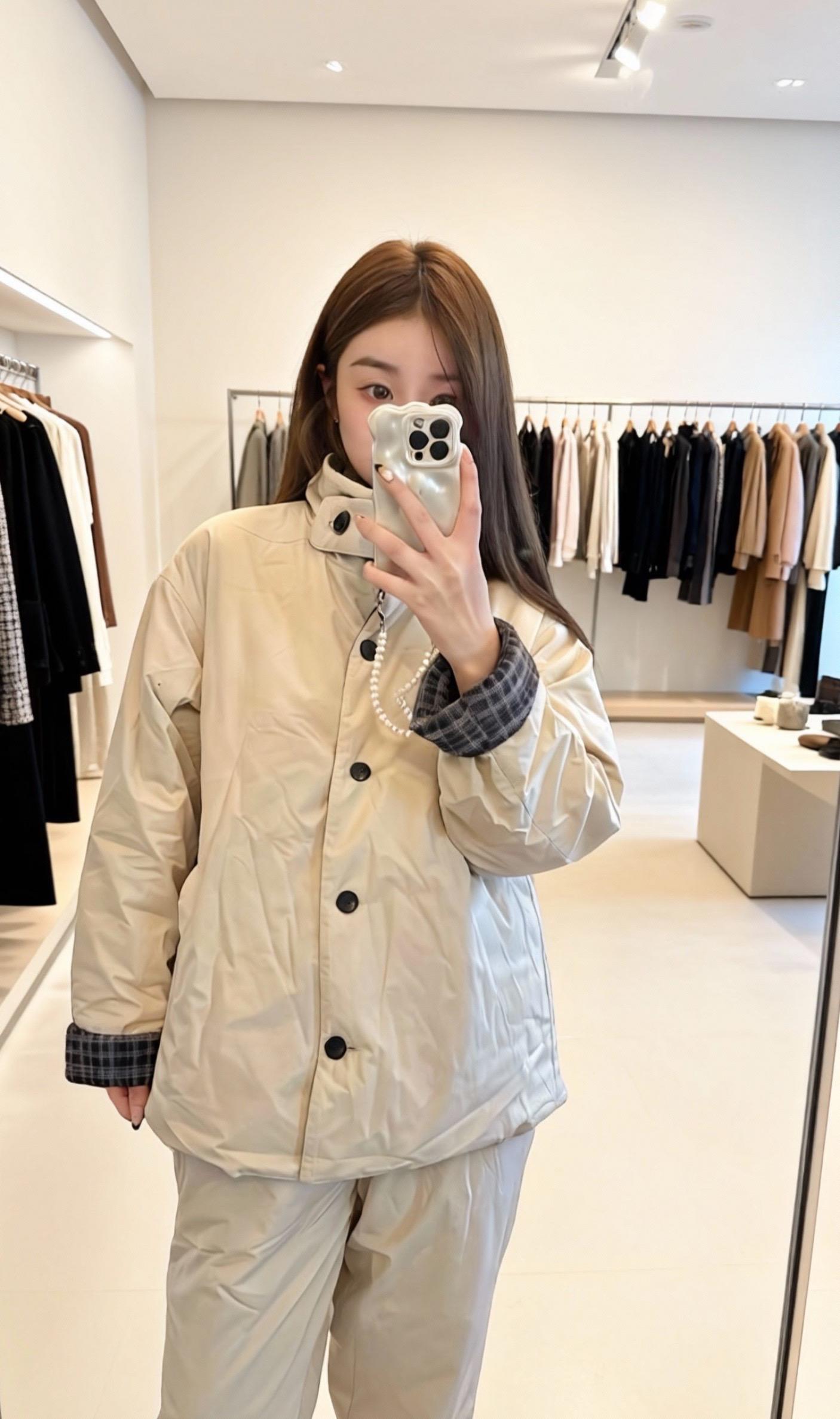 棉服也能穿出时尚感减龄穿搭显瘦显高显气质秋冬保暖外套穿搭