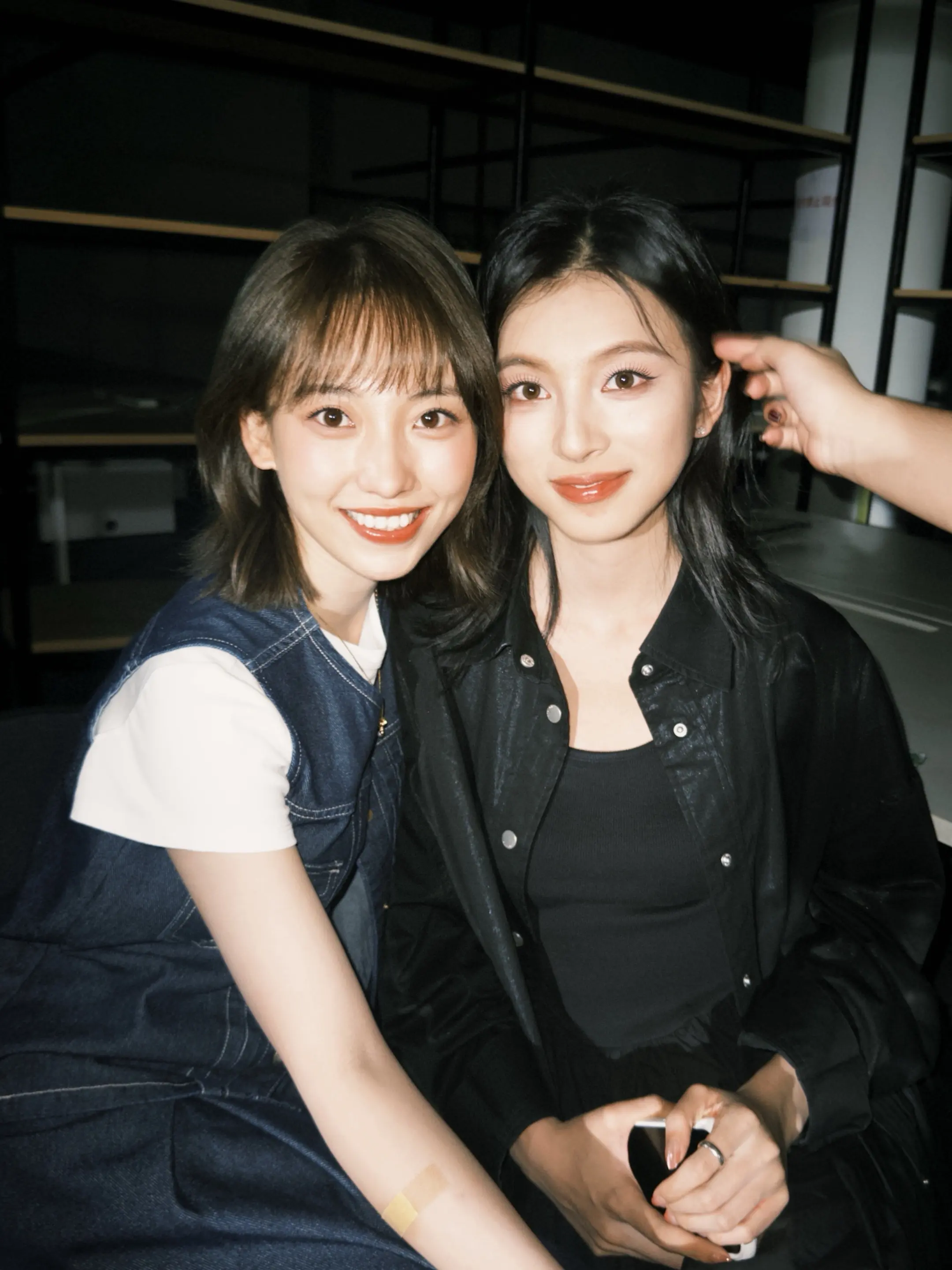 💞和远远比心中～