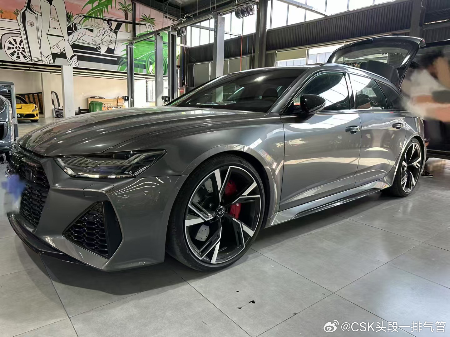 不亮灯版本 ，奥迪RS6 C8 国六B，升级CSK隔热三元头段200目 ​​​