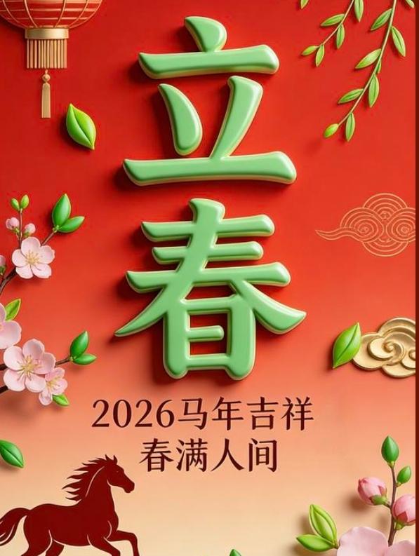 立春吉兆！凌晨4点春归，写下“春归吉顺”，接住天地新生的好运气
 
今天凌晨4点