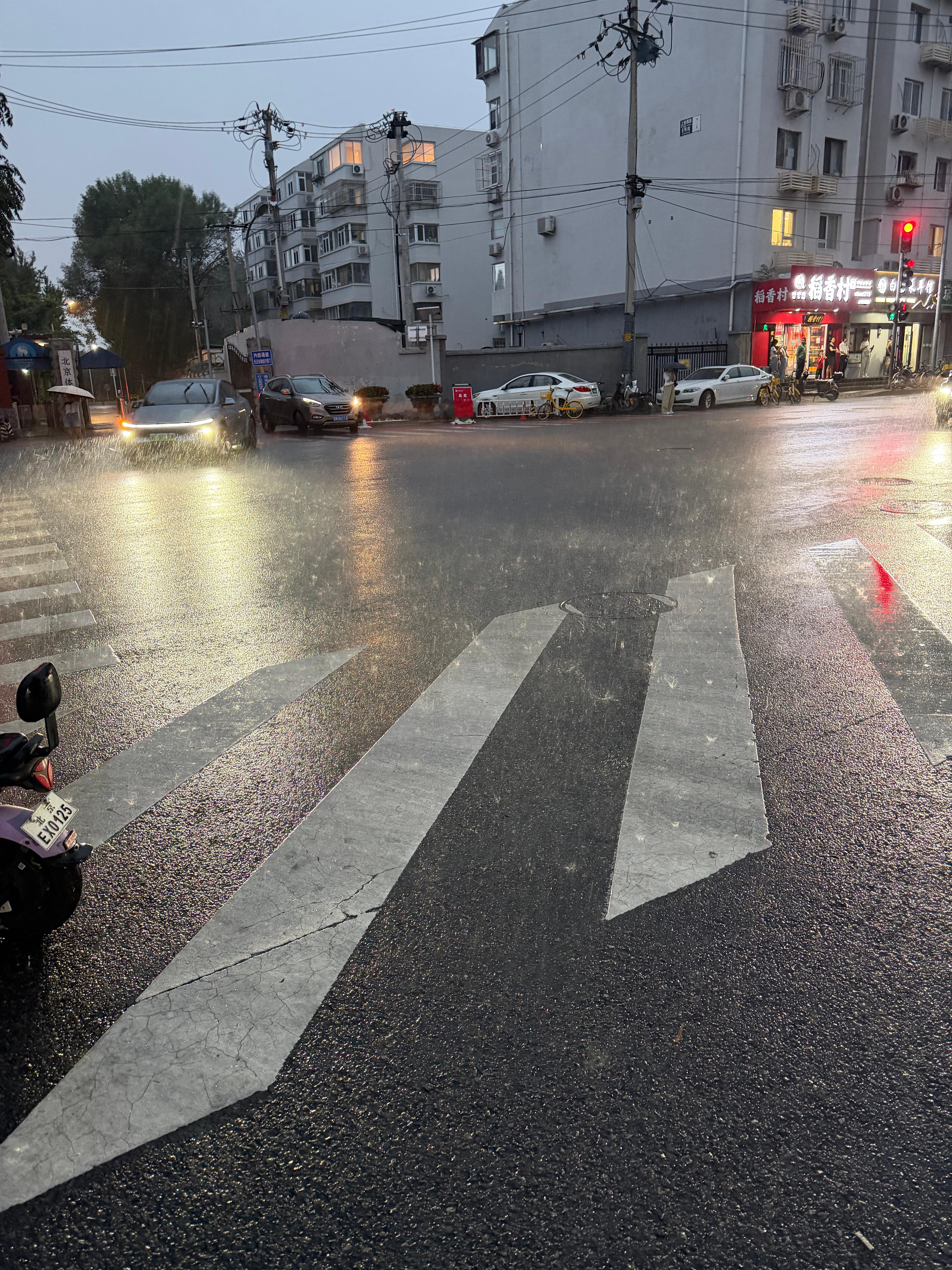 跑多少公里湿成这样？哦，是被大雨淋了