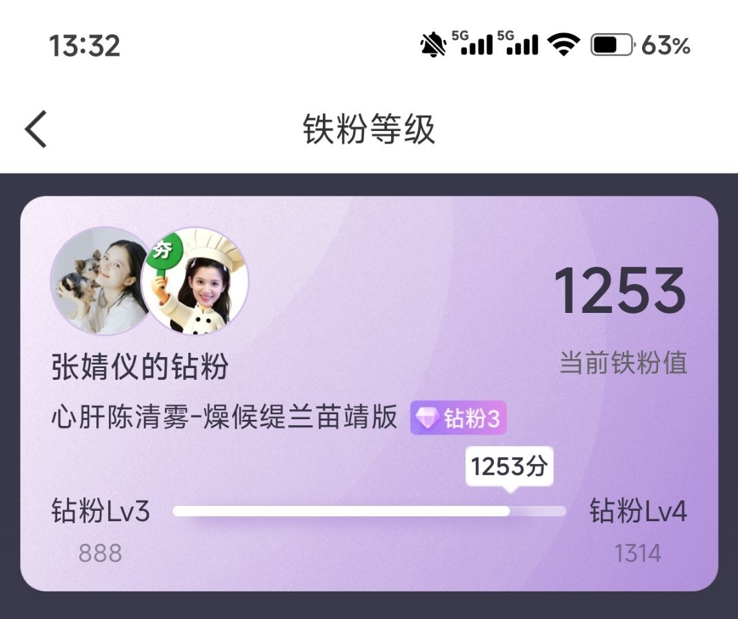 你们觉得婧仪生日前我能到1314吗