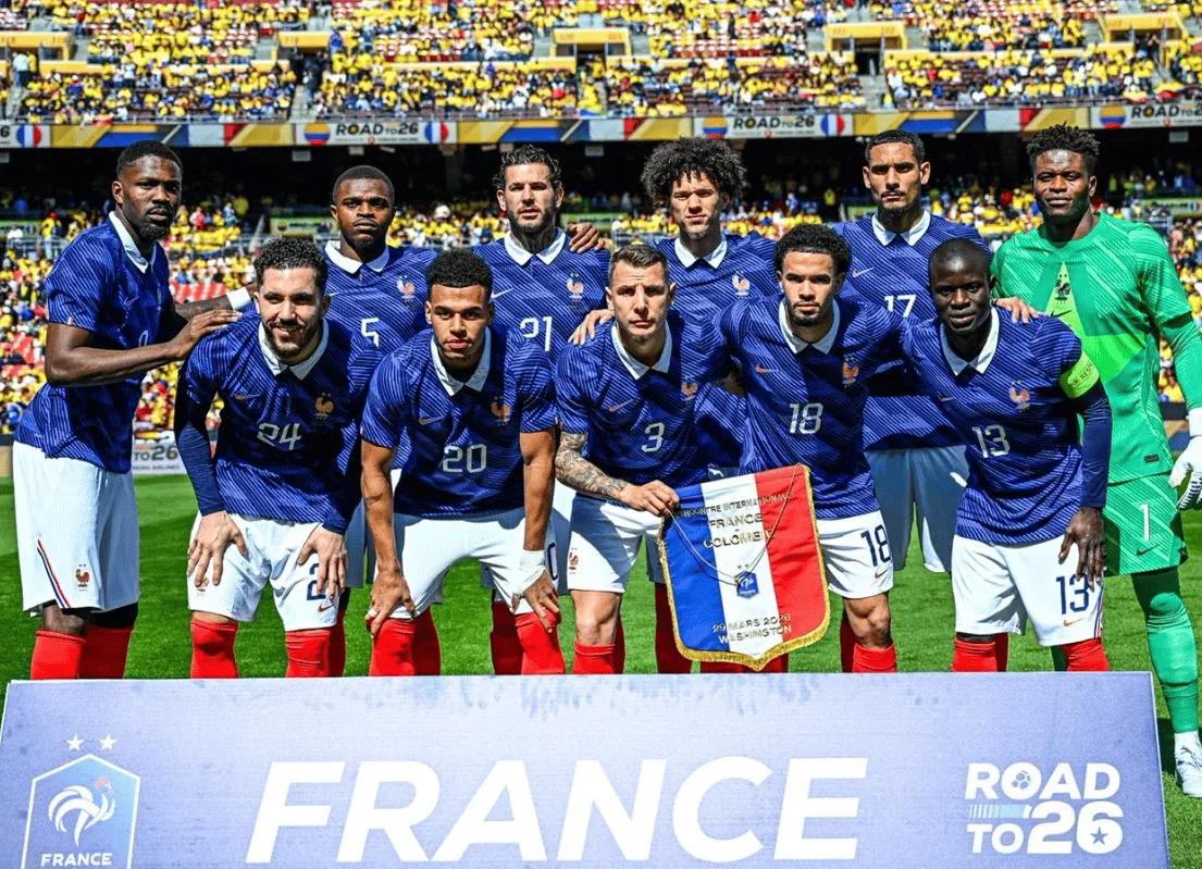 法国队在最近9场对阵南美球队的比赛中赢下了8场胜利。唯一一场例外是2022年的世