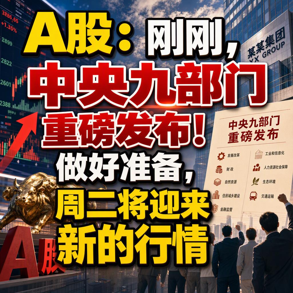 九部门的文件落地了，但周二的行情未必是很多人想的那种行情。
先看周一这几个数：沪