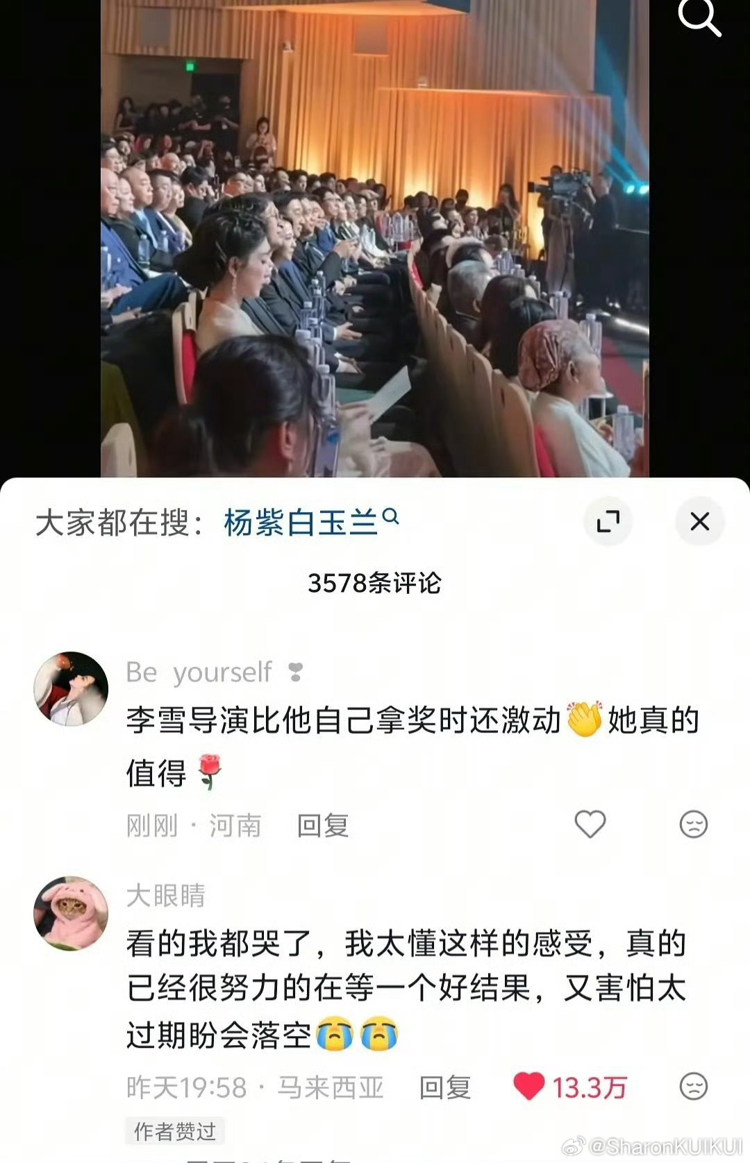 白玉兰下沉市场下沉市场全是高赞出圈切片杨紫就是实至名归啊90后唯一白玉兰视后🤗