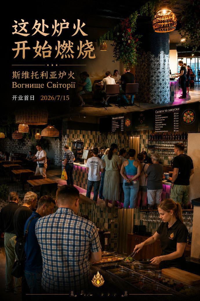乌克兰本土餐饮连锁品牌Вогнище Світорії （斯维托利亚炉火）寻找共