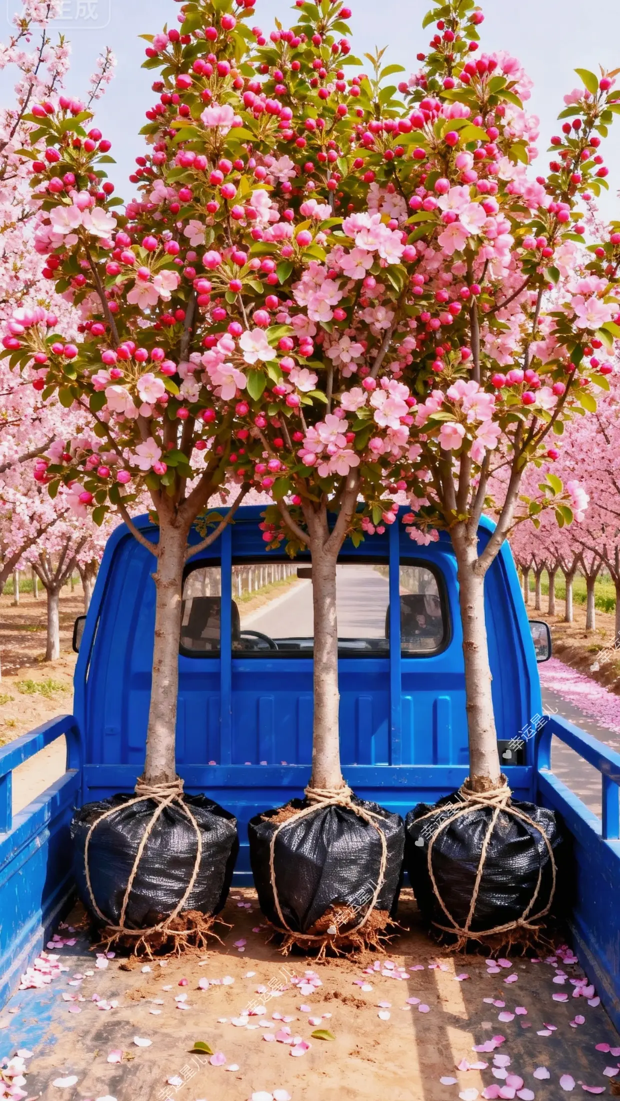 想给自家庭院添一份雅致诗意与自然生机？西府海棠树苗，绝对是庭院造景的绝...