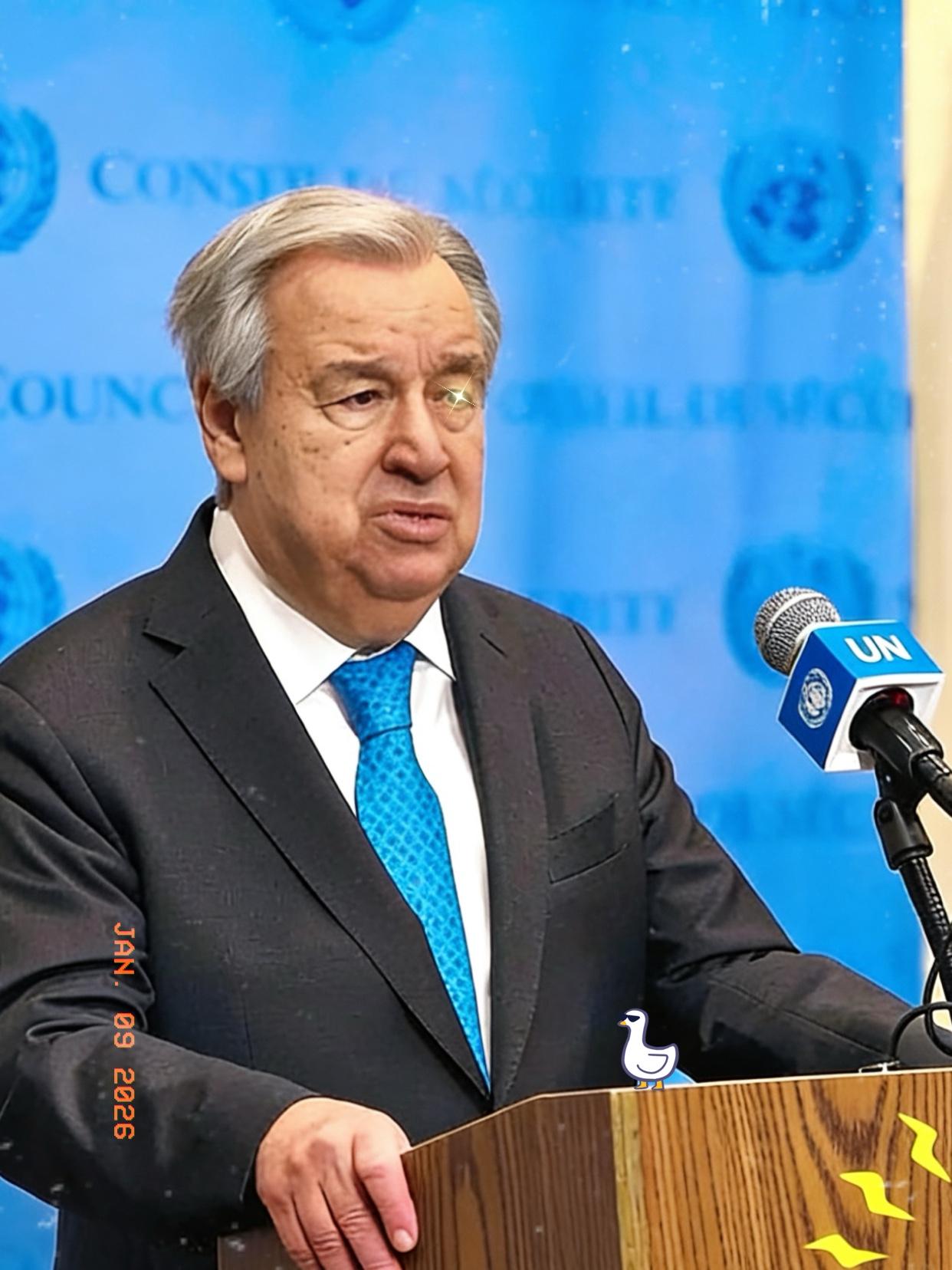 就在昨天

2026年1月8日，

联合国就美国相关决定作出公开回应。

美国启