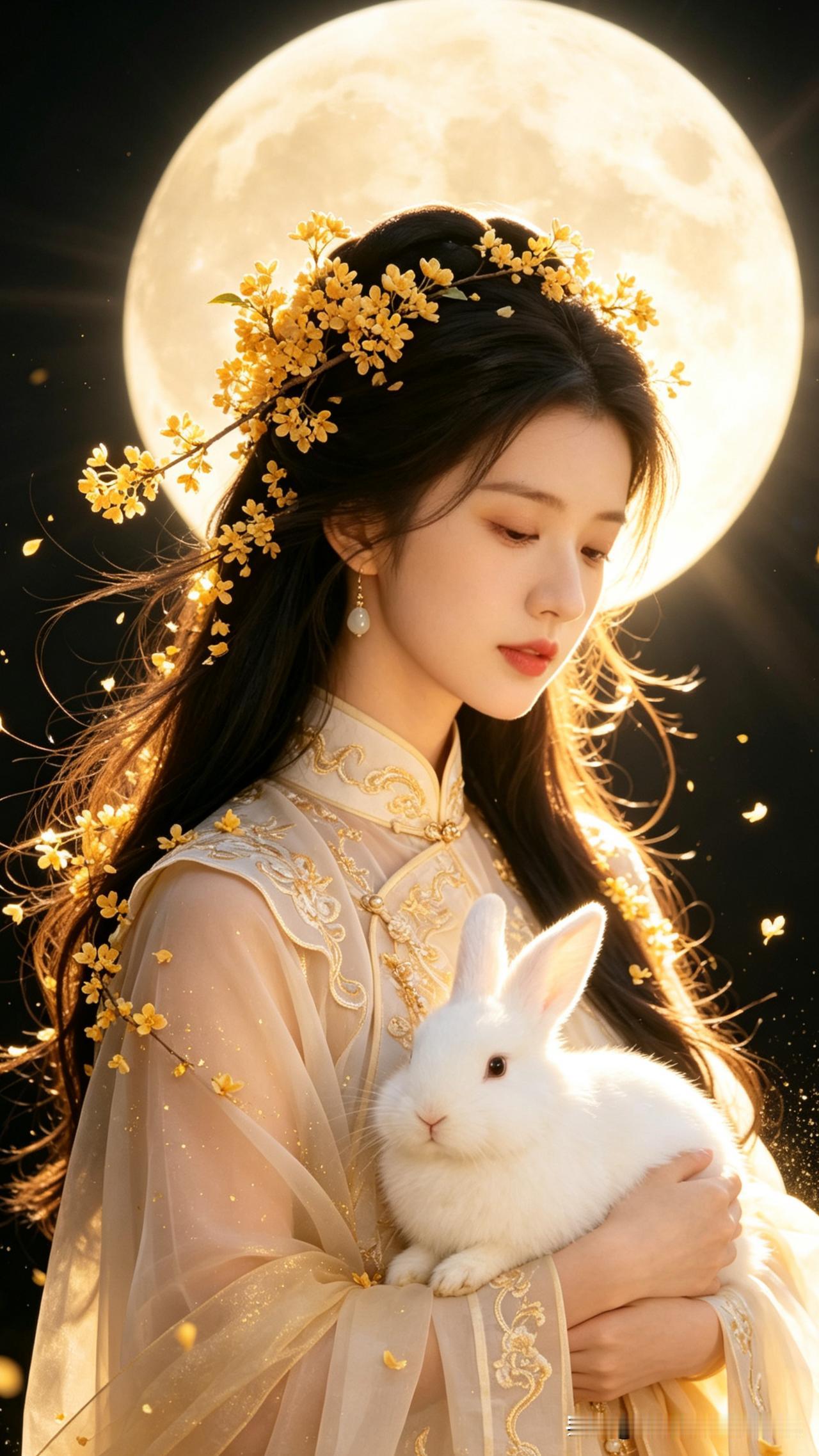 中秋思故乡，中秋佳节月儿圆，圆出全家聚一堂；桂花散香飘祥瑞，嫦娥送福美万年；愿你