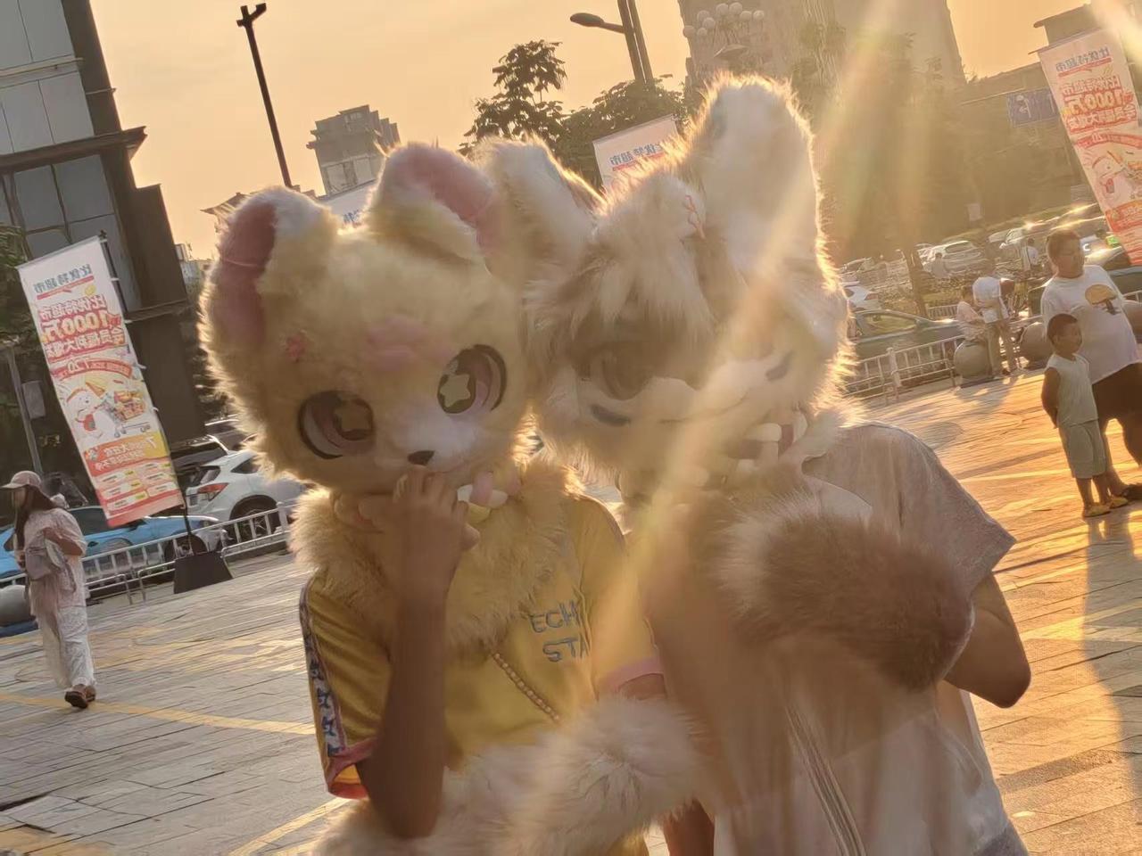 他们都～说～我好～帅～最后一张最帅了😶👍Furry 兽装 兽聚 毛茸茸
