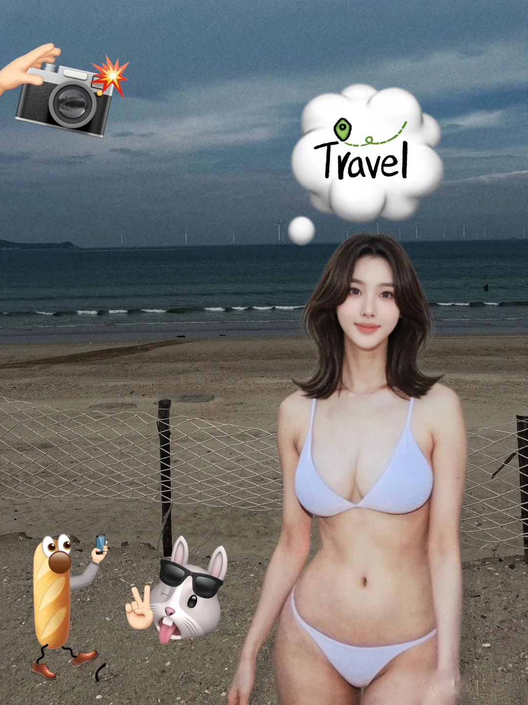 夏天的海🌊和我🏝️