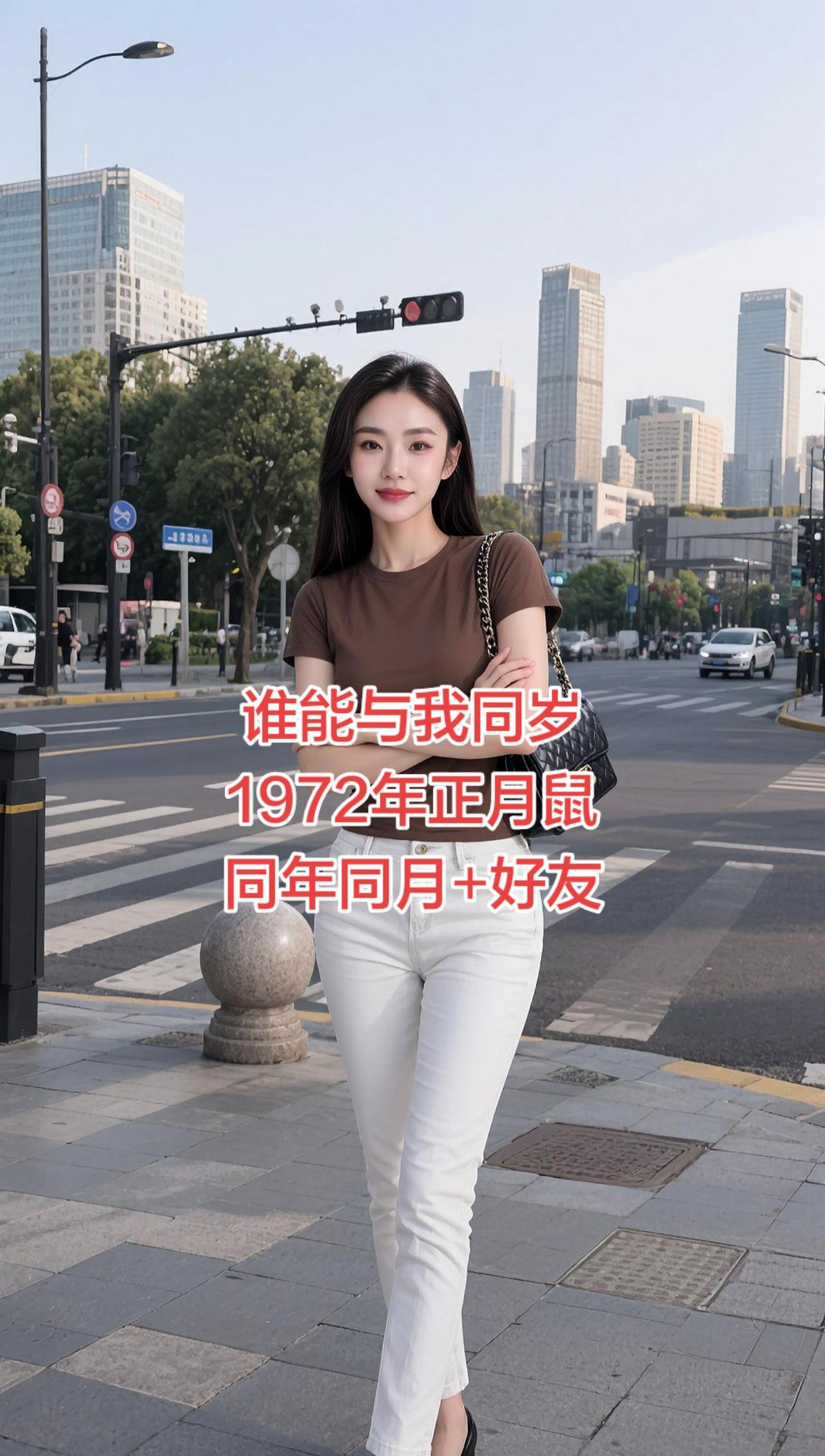 1972年的鼠宝宝们，你们在哪里啦？刷到就是缘分，我们做朋友吧！白裤子穿搭 72