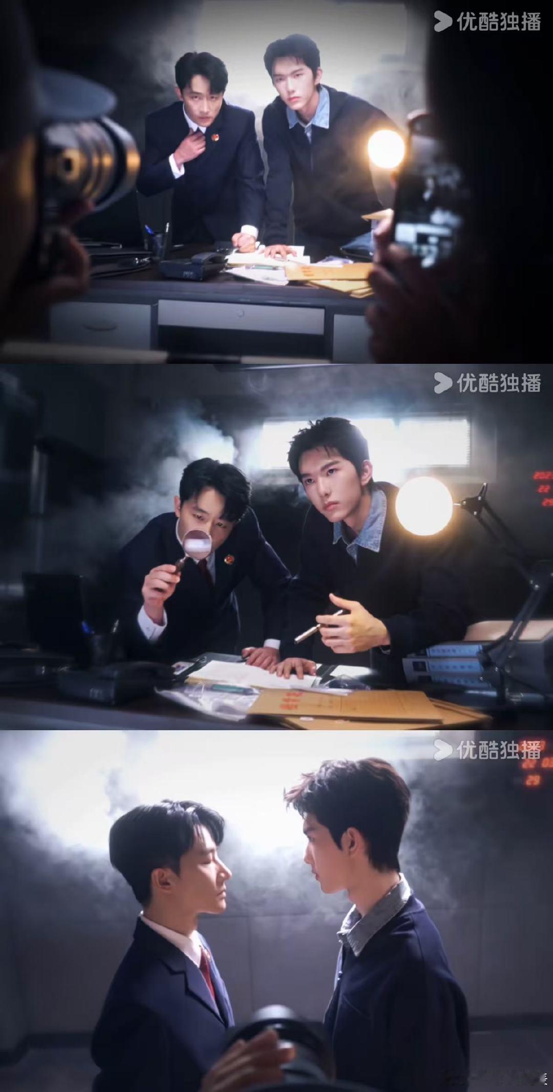 马柏全黄轩一对视就笑 谁被芭莎探班vlog可爱到！戏中是针锋相对的检察官与少年，