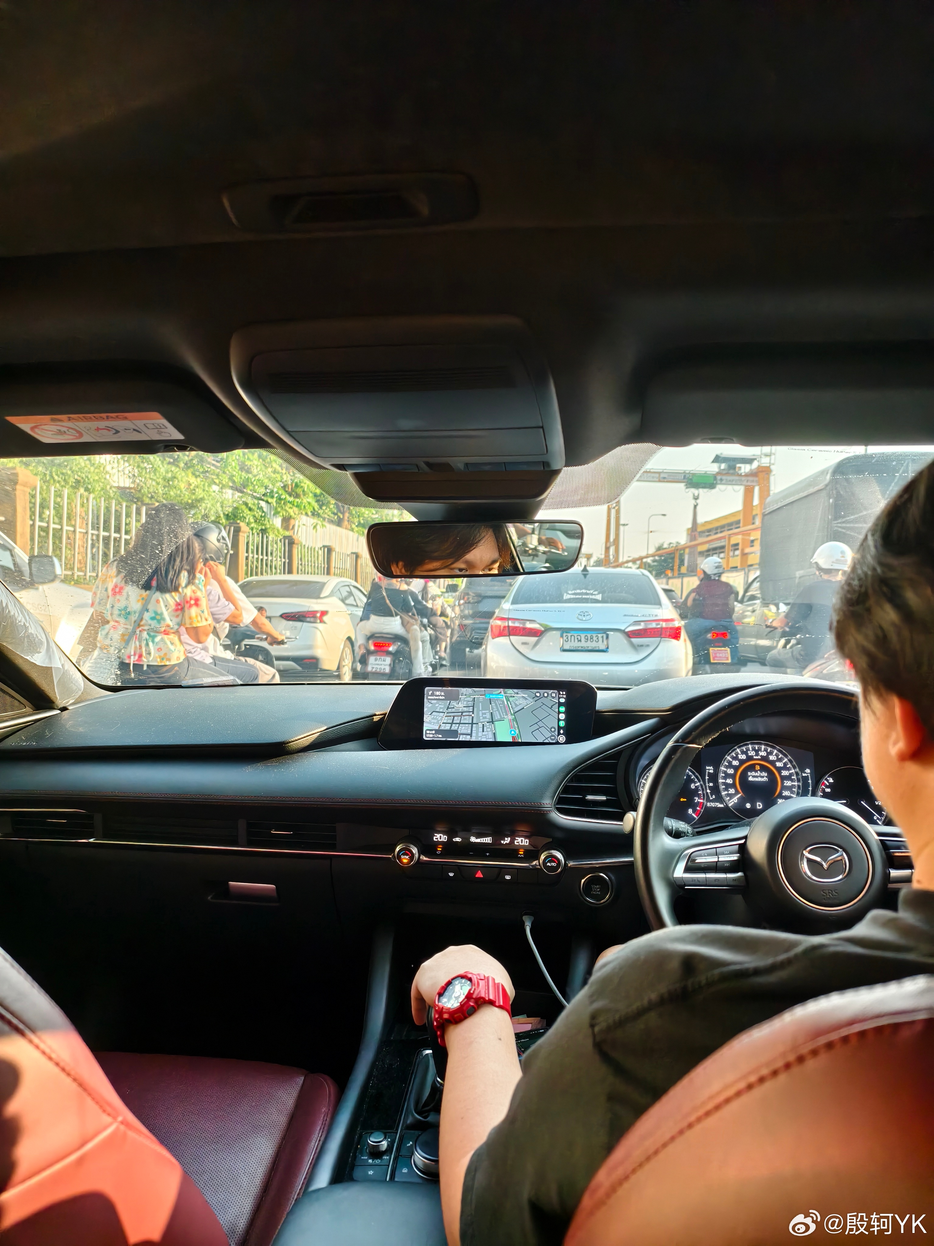 坐马自达会塞车，在哪都一样 泰国·BangkokThailand