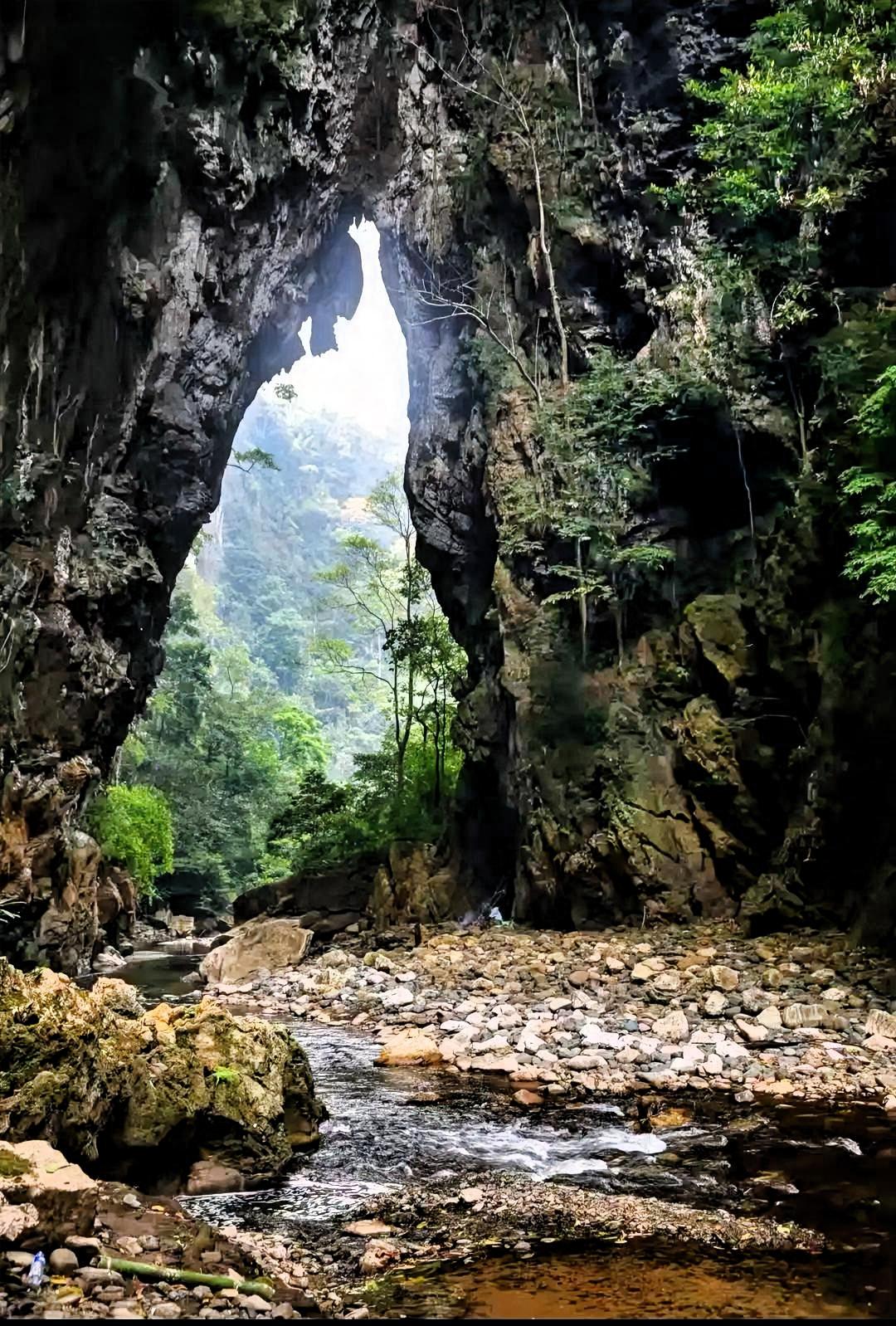探寻神秘山洞，领略大自然的鬼斧神工！🌲🕳️当迈入那神秘山洞的刹那，一股清凉而