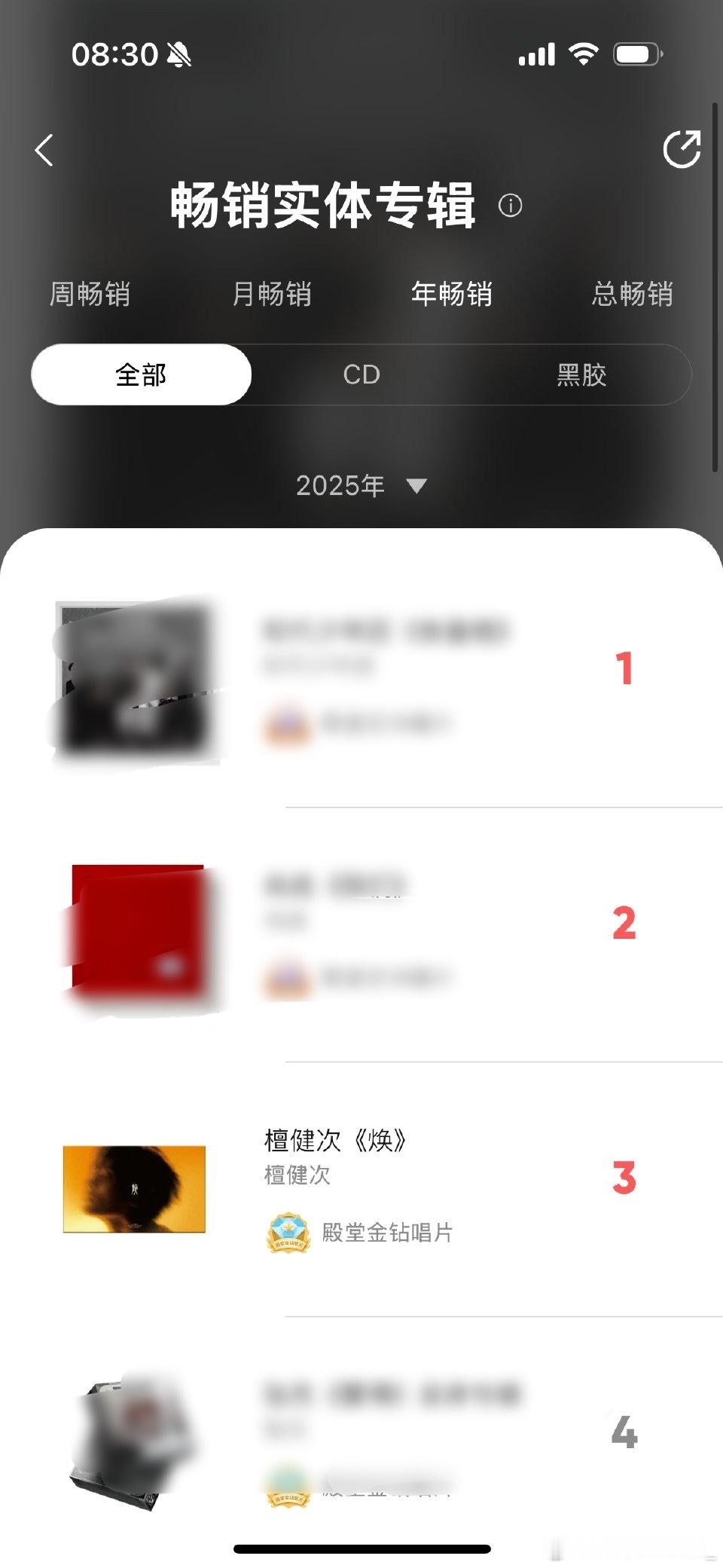 檀健次第二本专辑前三名了想要就有