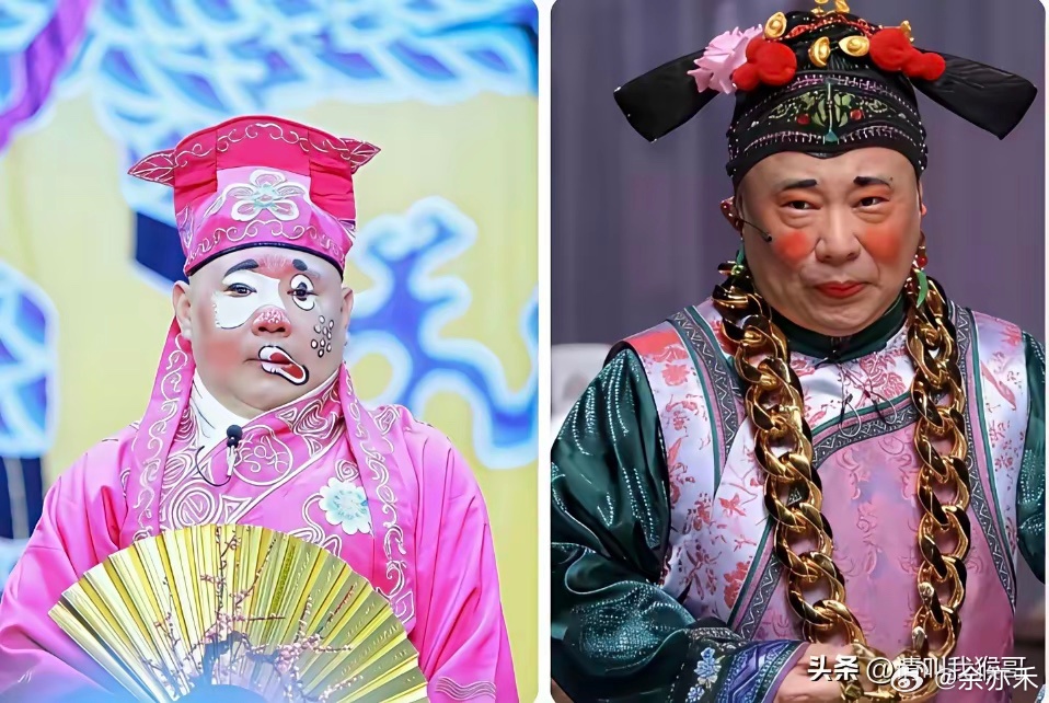 老郭作为艺人，这两个造型实在不敢恭维