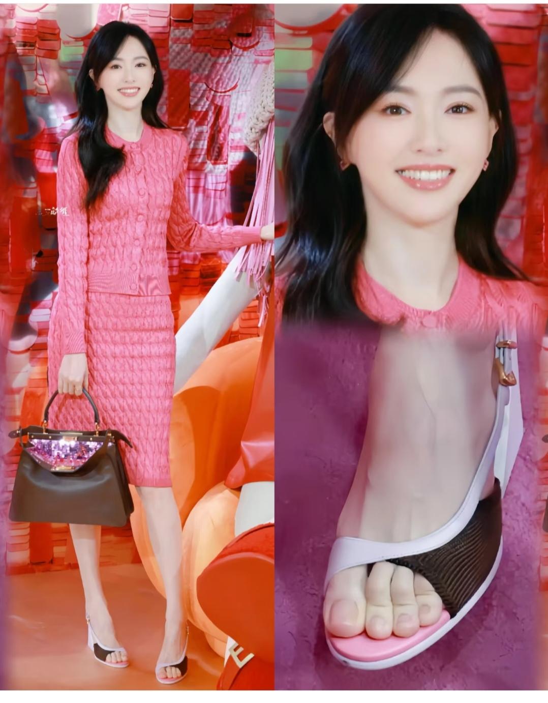 唐嫣，这脚型真好看，脚趾甲还干净。