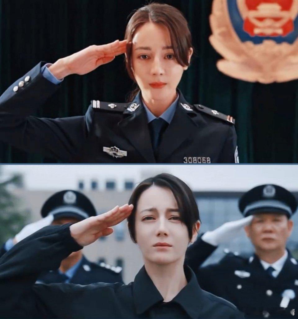 谁懂迪丽热巴敬礼这一下 敬礼很标准吧[可爱] ​​​