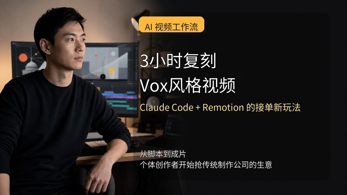 当专业动画团队还在用昂贵软件做视频时，程序员@CodeAlchemist已经在用