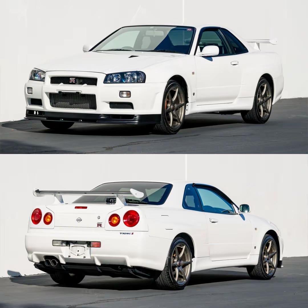 2000 年的 Nissan Skyline GT-R，指向的是那台被无数人奉为